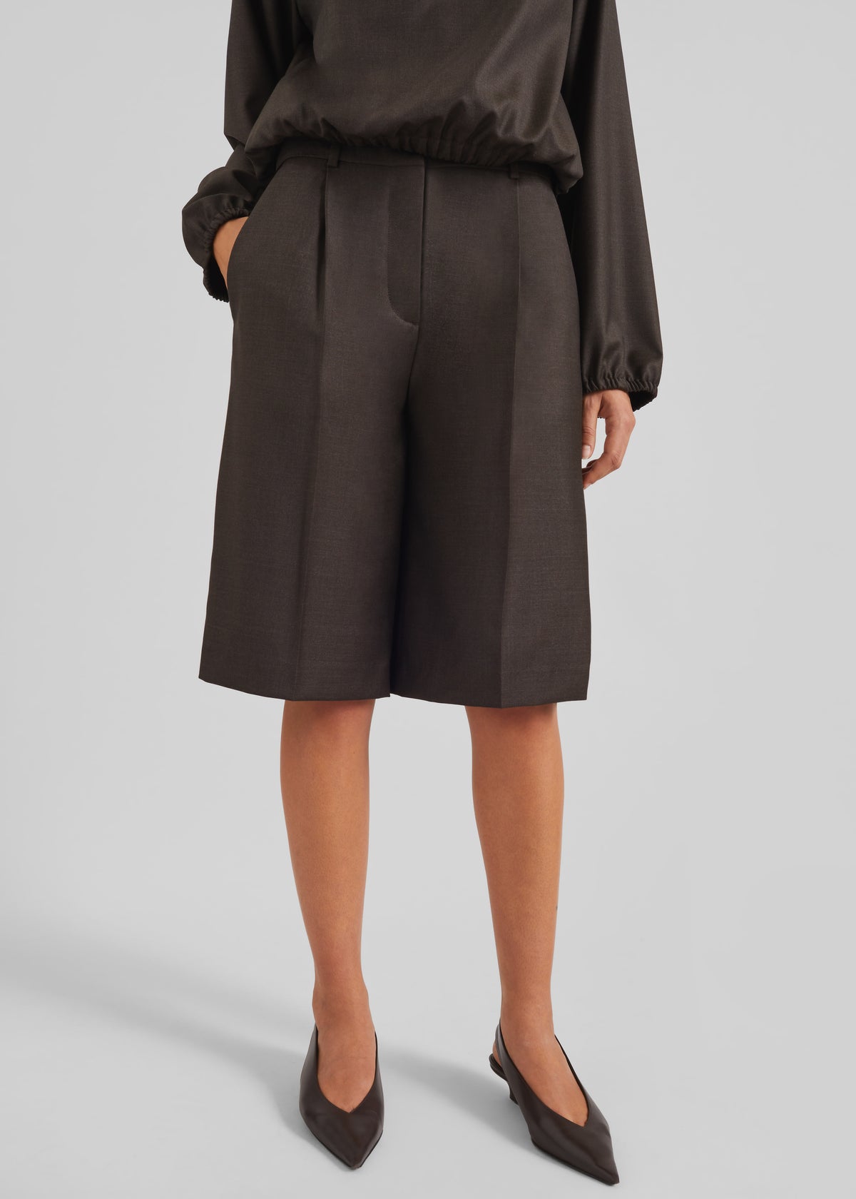 Loulou de Saison Adler Knee-Length Bermudas - Grizzly - 1