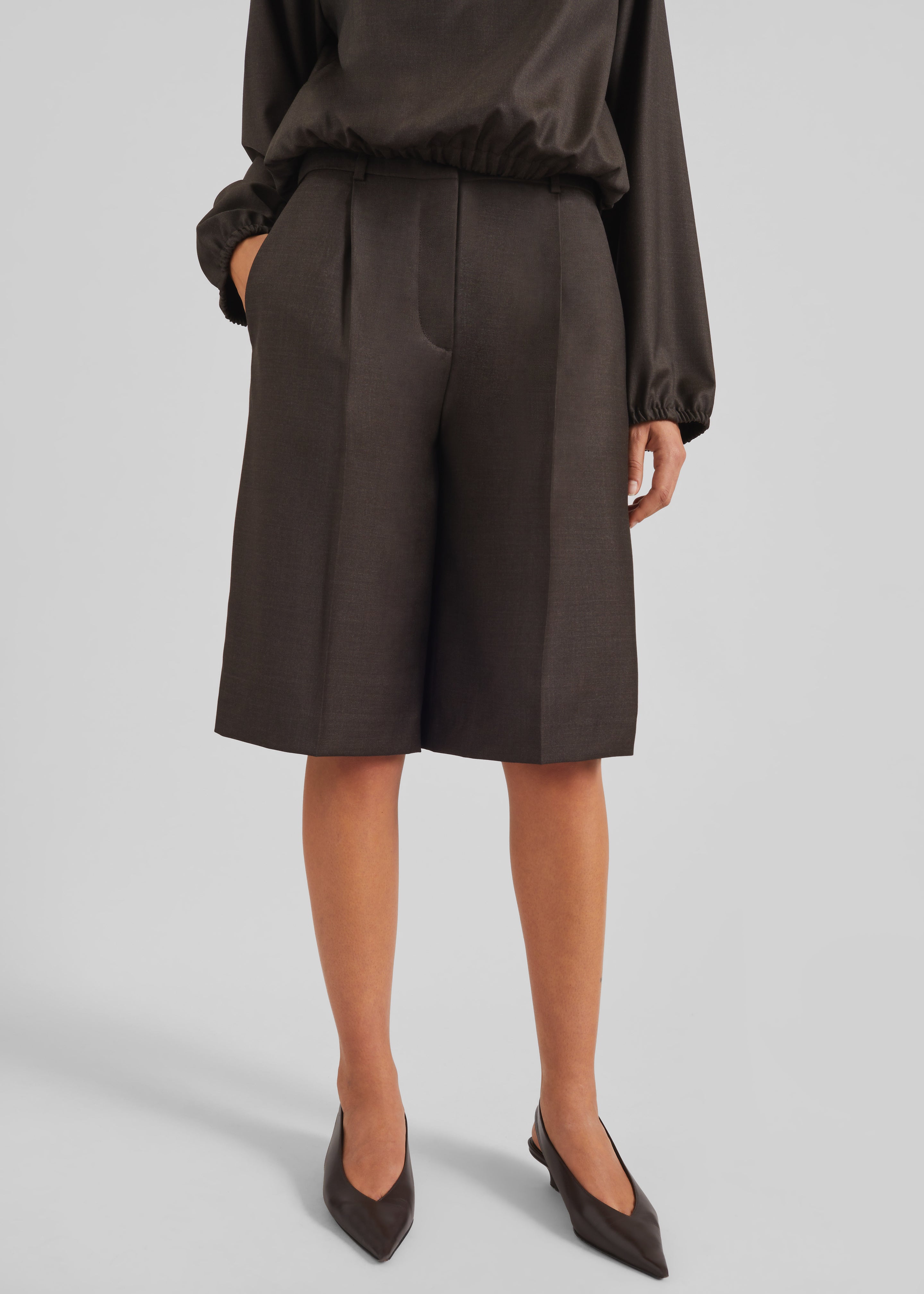 Loulou de Saison Adler Knee-Length Bermudas - Grizzly - 1