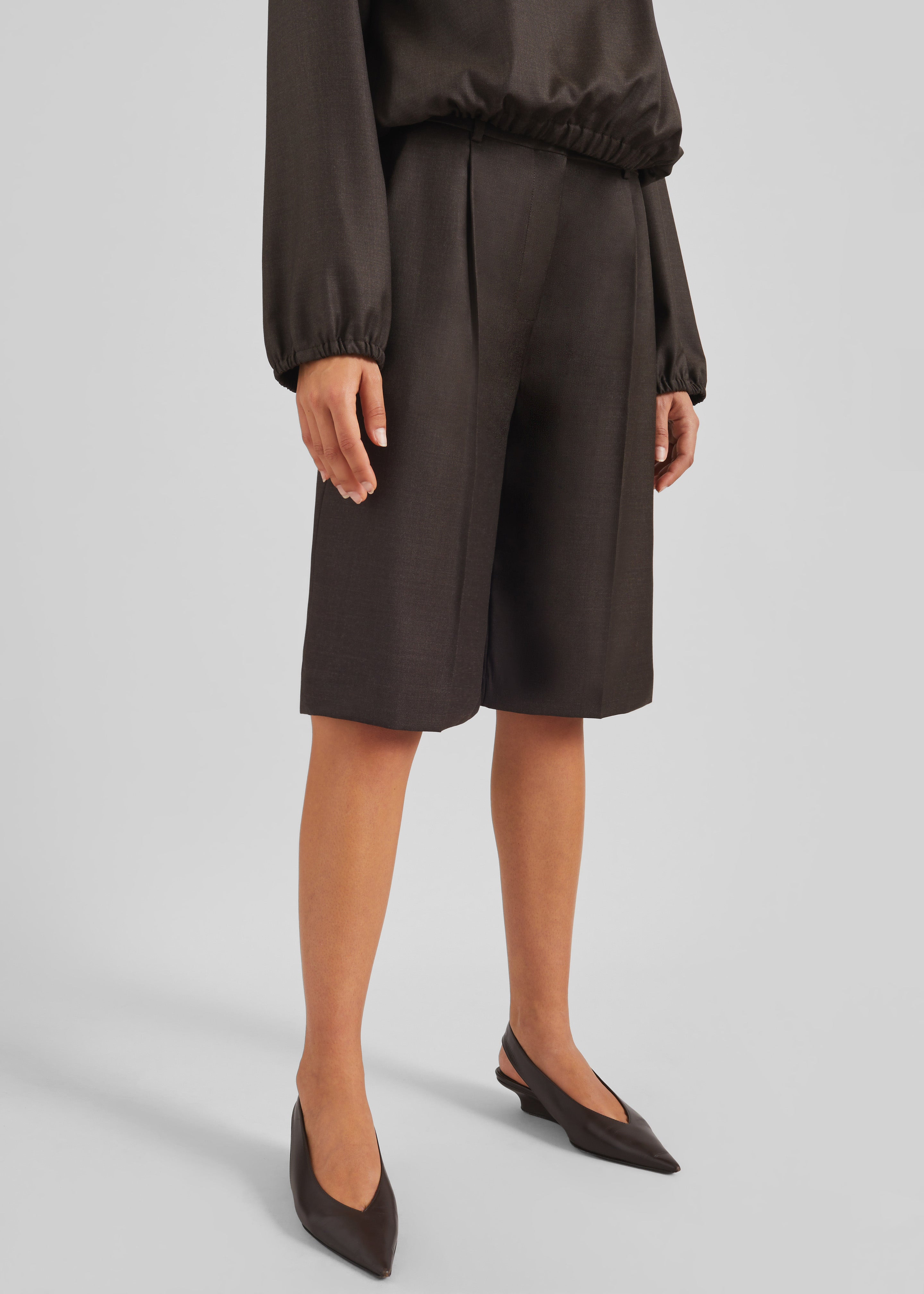 Loulou de Saison Adler Knee-Length Bermudas - Grizzly - 3