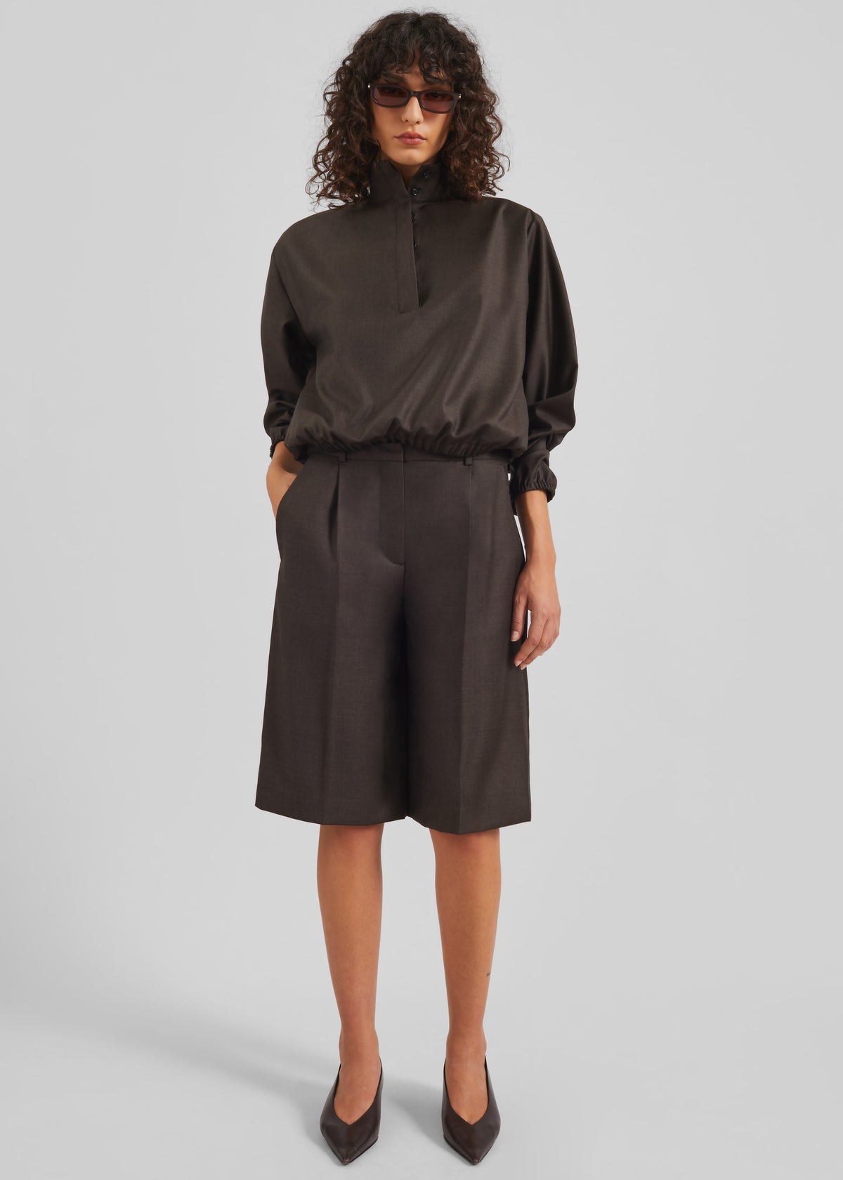 Loulou de Saison Adler Knee-Length Bermudas - Grizzly - 2