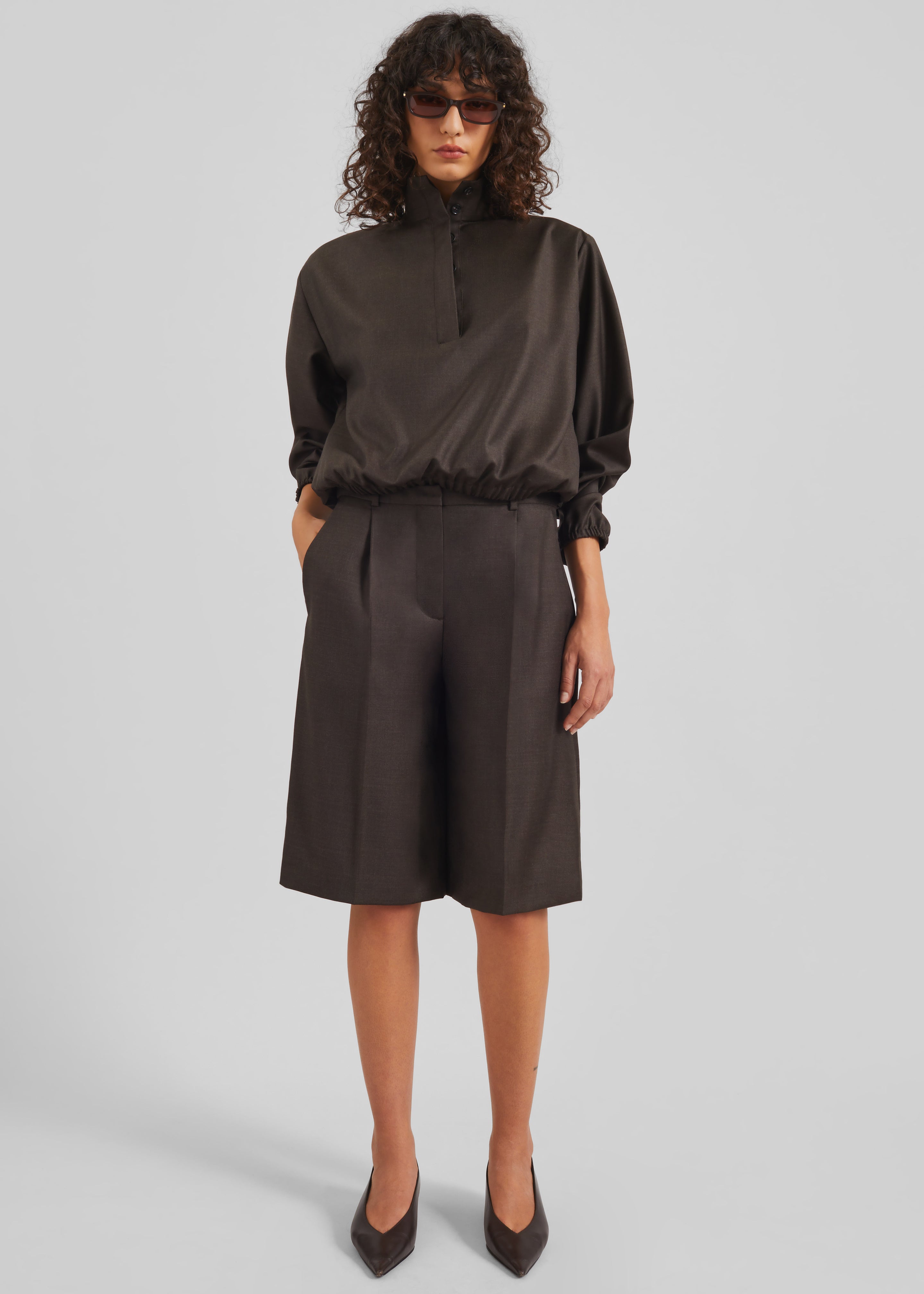 Loulou de Saison Adler Knee-Length Bermudas - Grizzly - 2