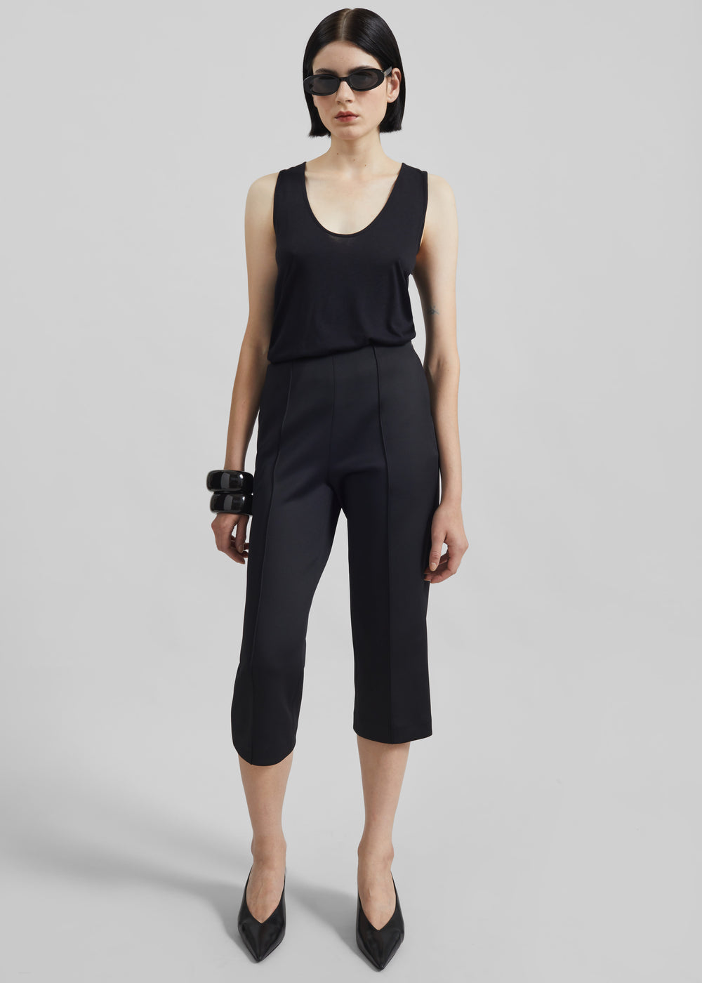 Loulou de Saison Albia LDS Tank Top - Black - 1