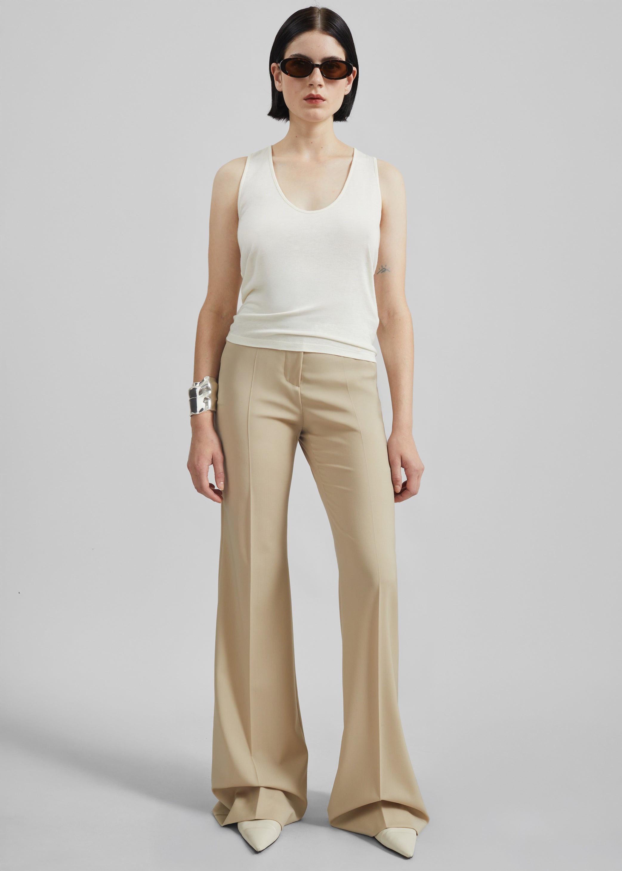 Shop the look image for Loulou de Saison Albia LDS Tank Top - Ivory