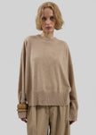 Loulou de Saison Anaa Cashmere Sweater - Beige Melange