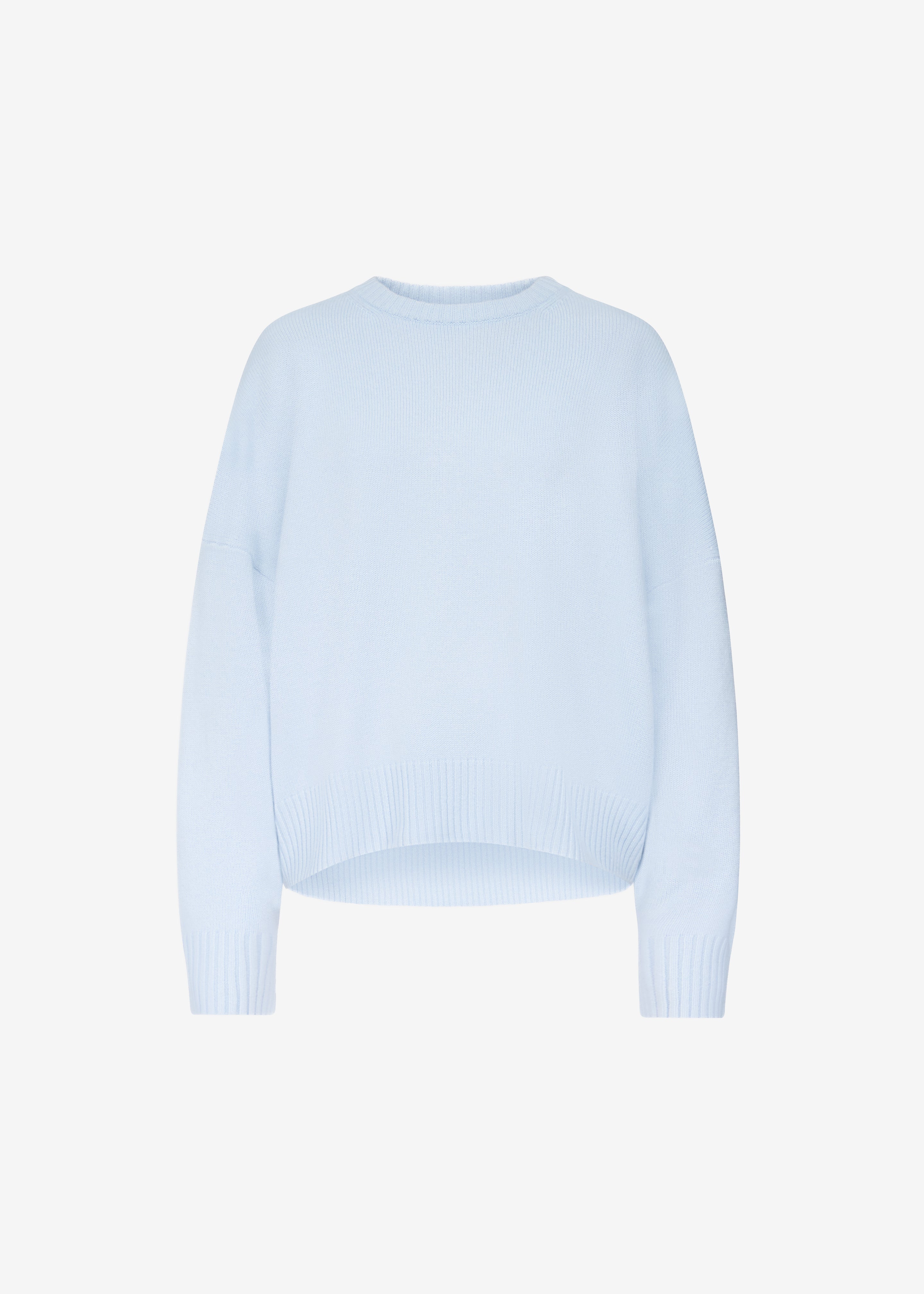 Loulou de Saison Anton Lds Crewneck Sweater - Light Blue - 7