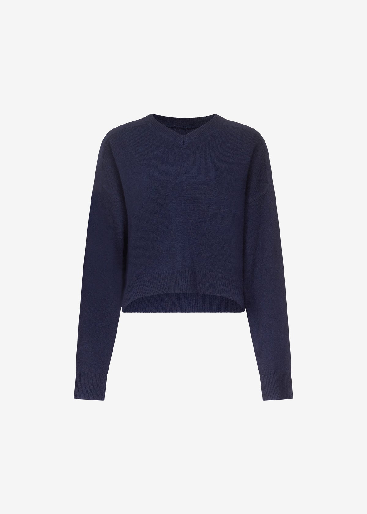 Loulou de Saison Anzor Lds V-Neck Sweater - Navy - 5