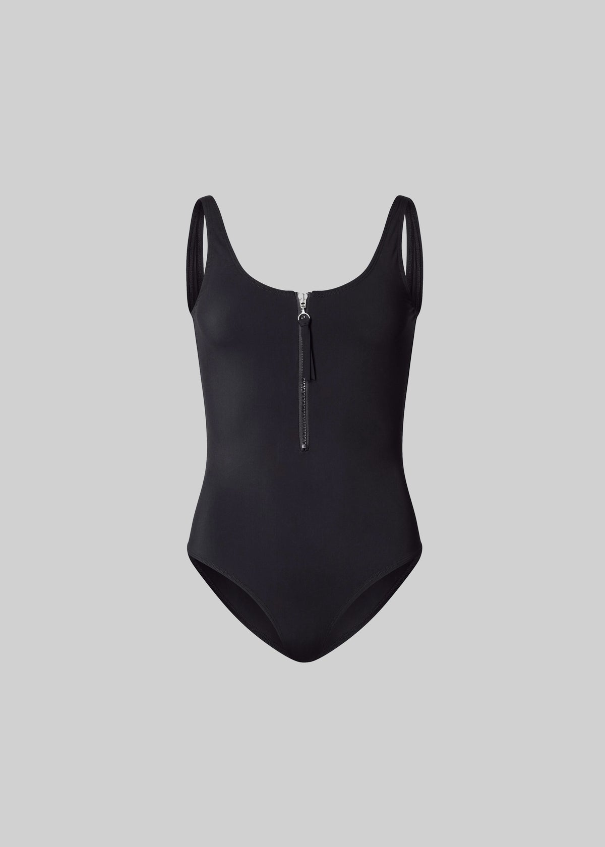Loulou de Saison Balti Classic Zip Swimsuit - Black - 5