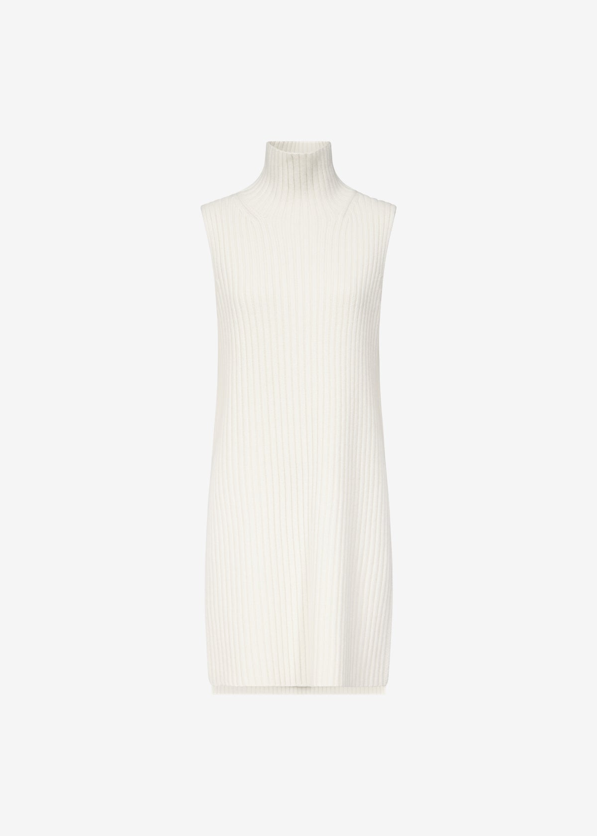 Loulou de Saison Becca Stand Collar Sweater Vest - Ivory