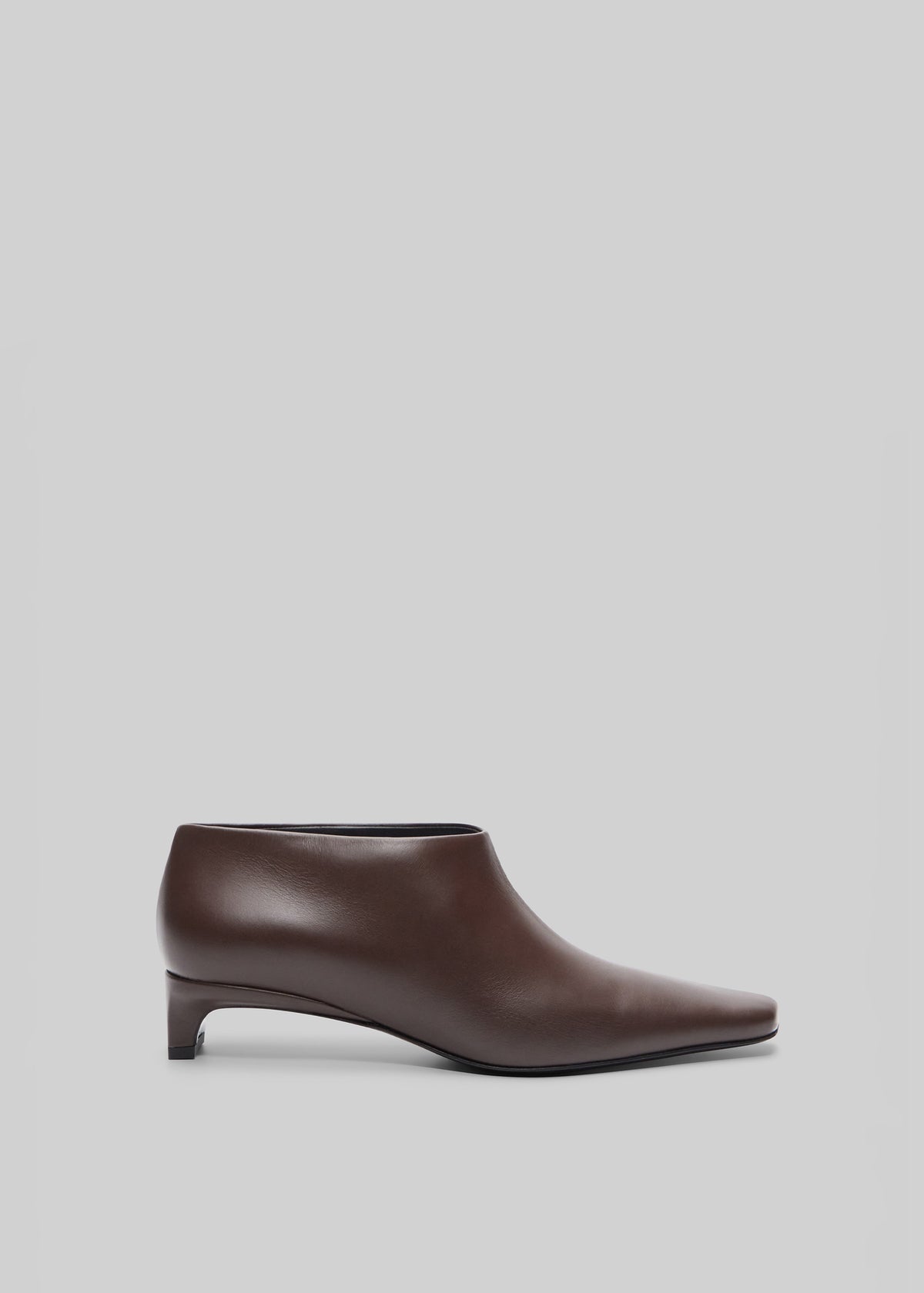 Loulou de Saison Beth Kitten Heel Ankle Boots - Coffee