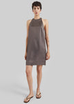 Loulou de Saison Bruna Cape Dress - Dark Brown