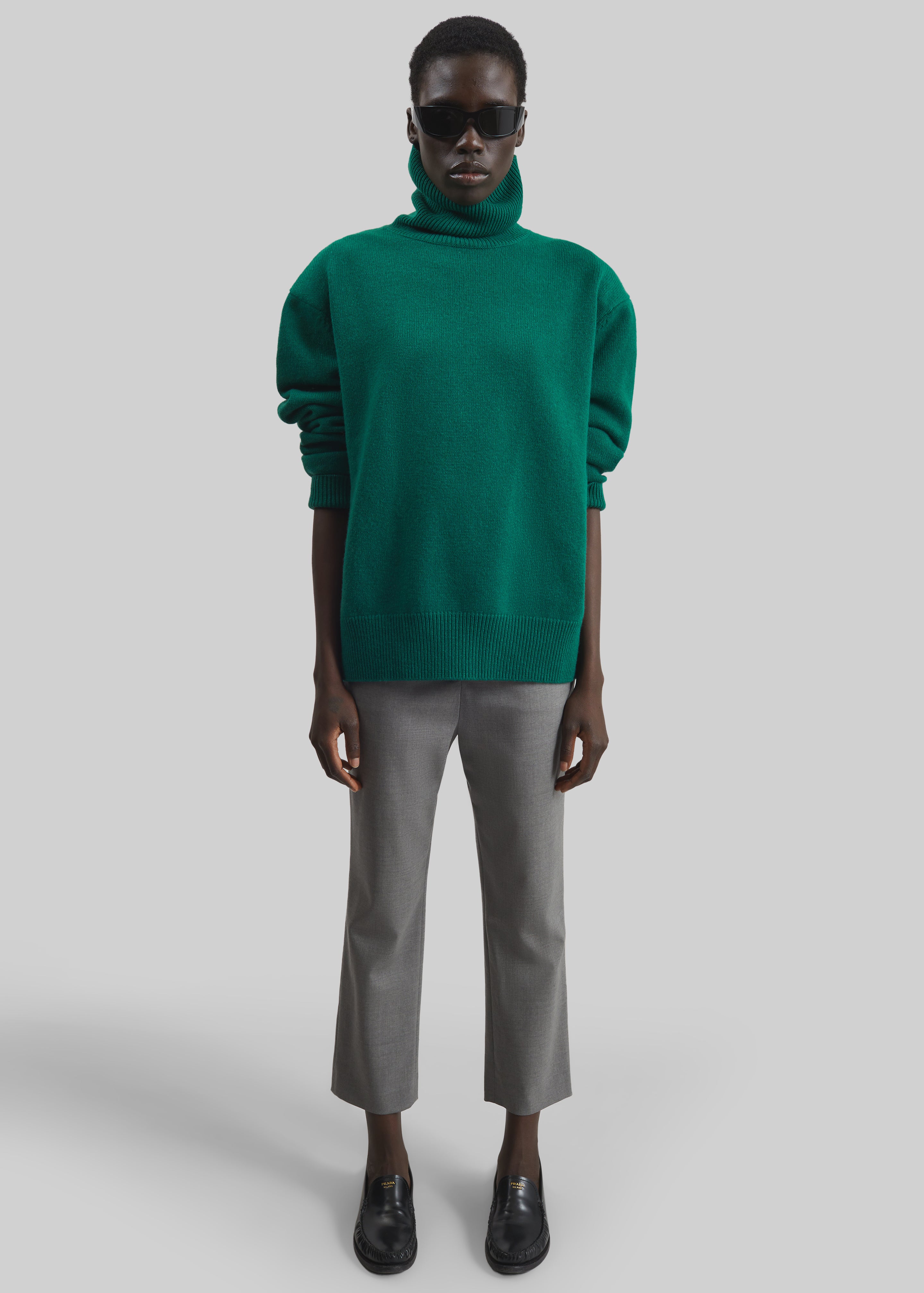 Loulou de Saison Carlo Straight Leg Pants - Grey - 5