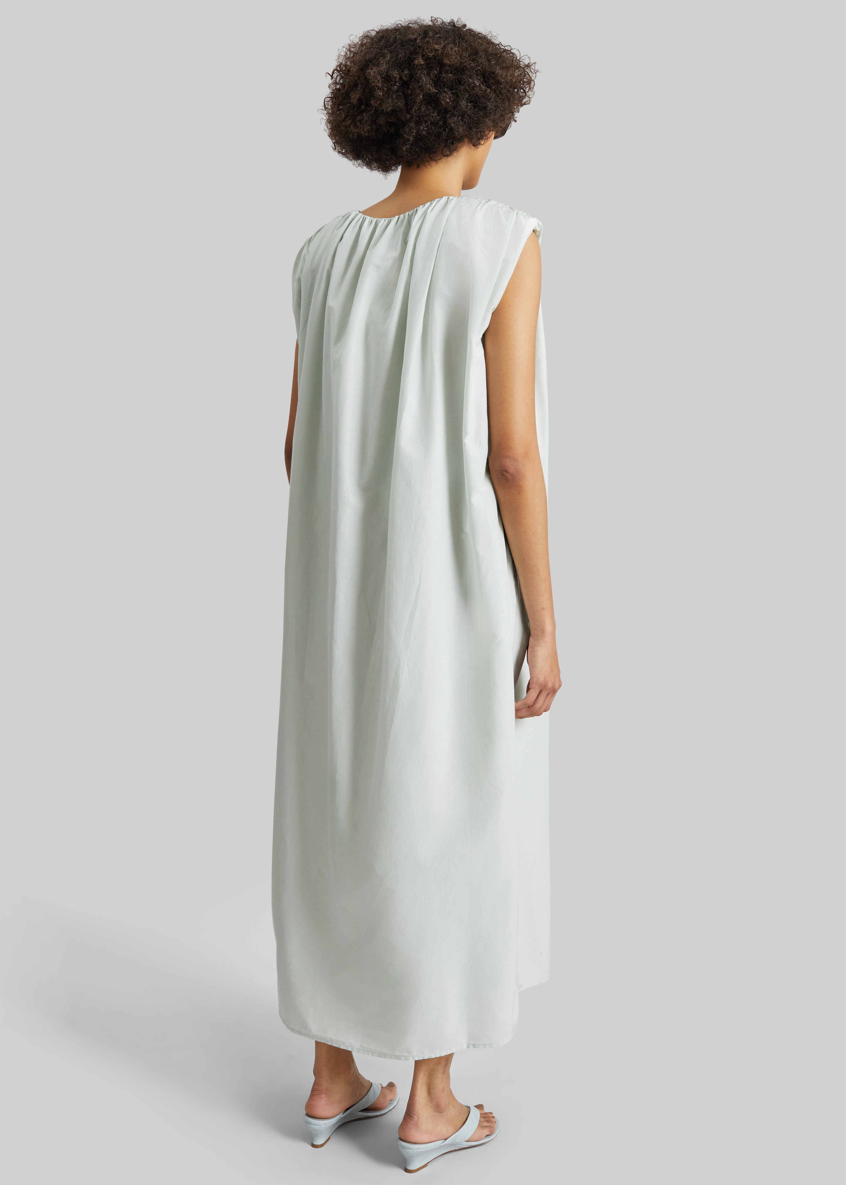 Loulou de Saison Cora Midi Cotton Silk Voile Dress - Mist - 4