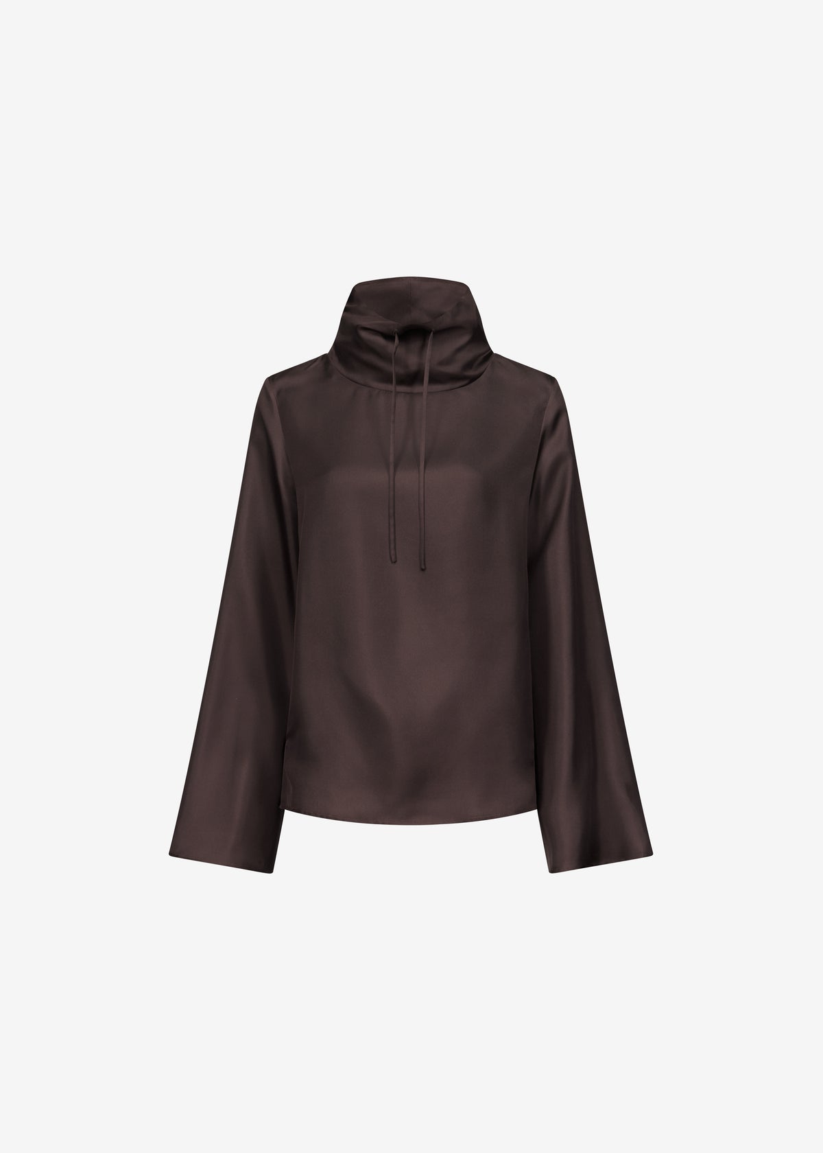 Loulou de Saison Cyna Silk Top - Brown - 6