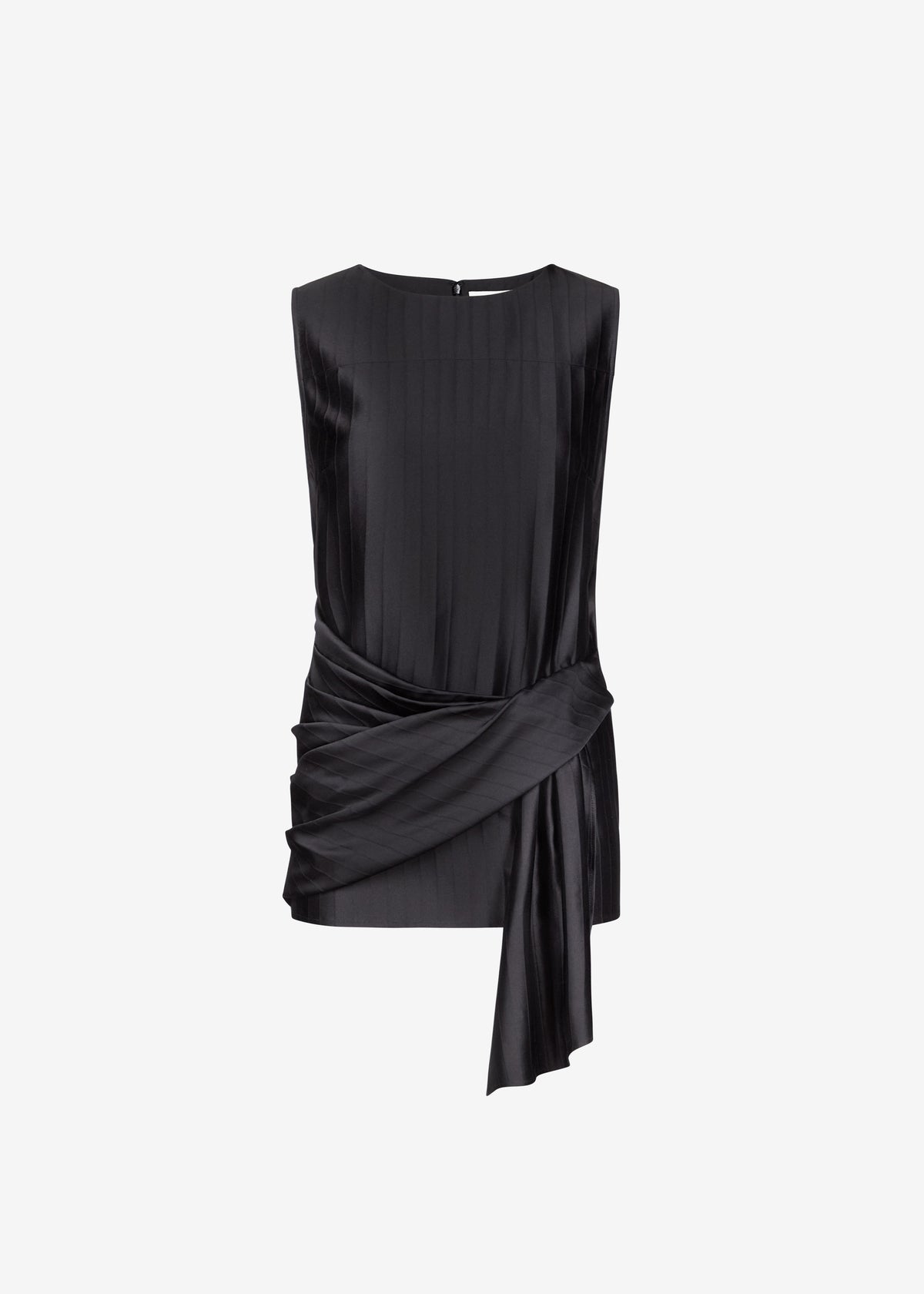 Loulou De Saison Fonda Draped Top - Black - 7