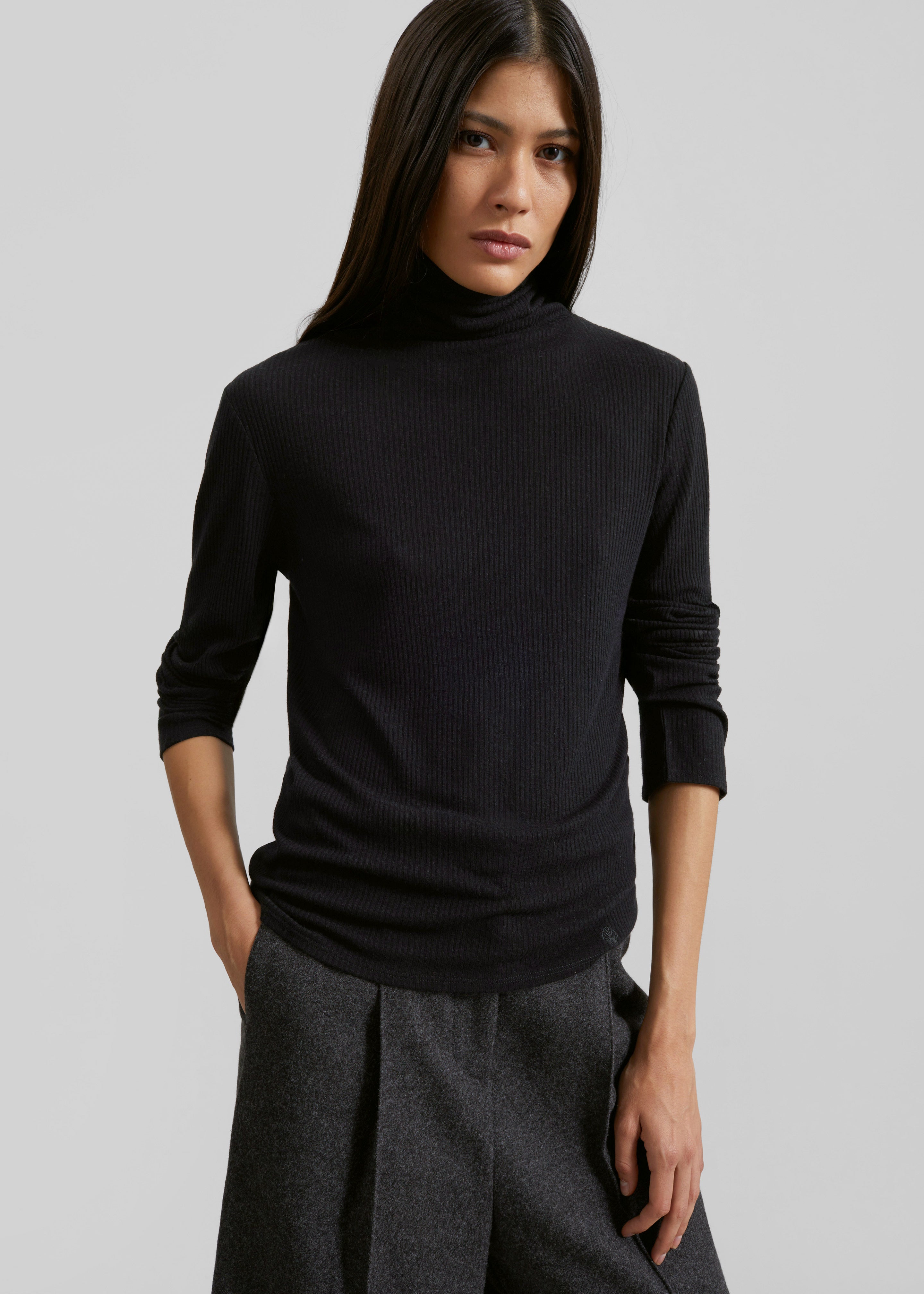 Loulou de Saison Gallinara LDS Second Skin Jersey Sweater - Black - 3