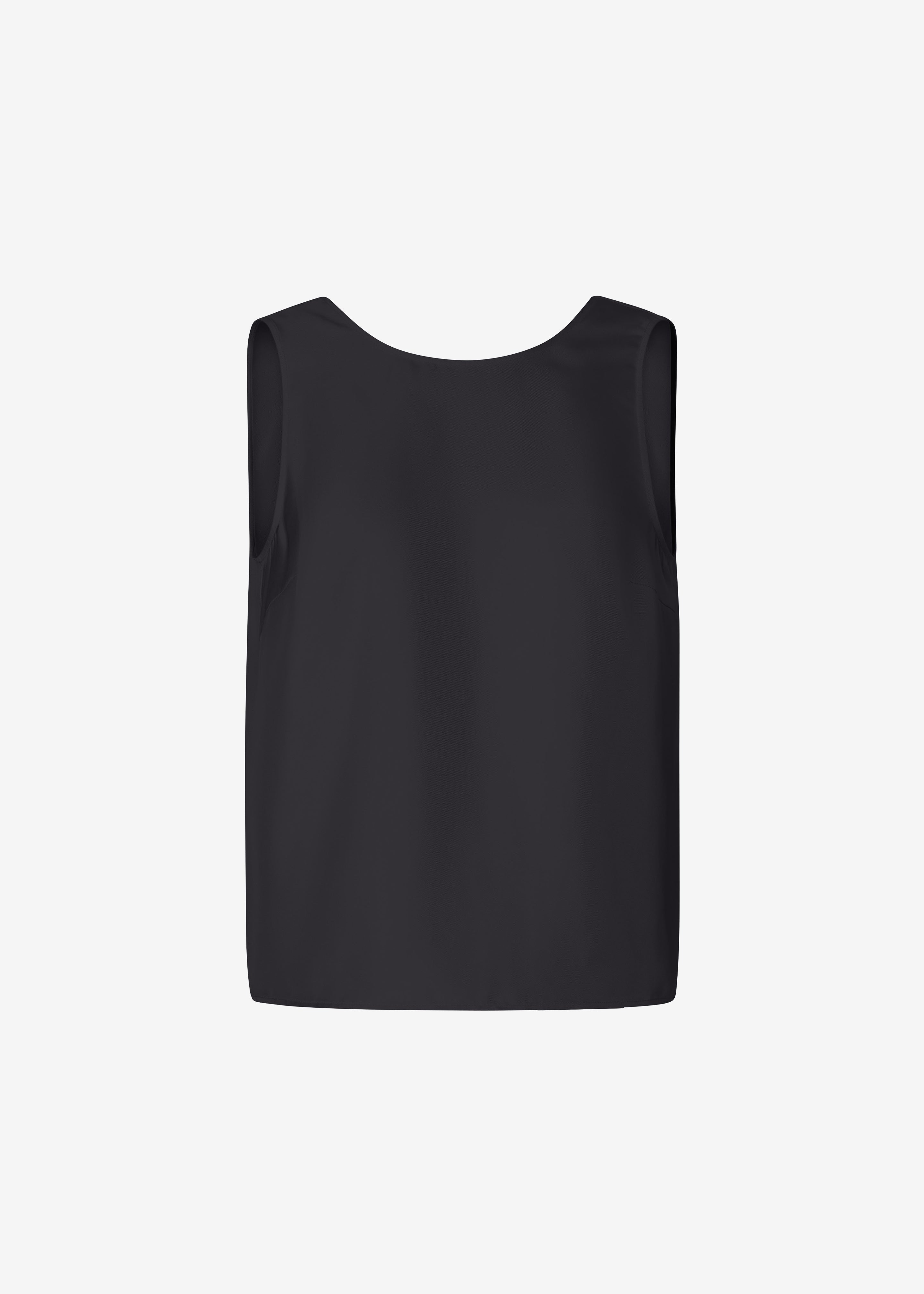 Loulou de Saison Gema Sleeveless Silk Top - Black - 6