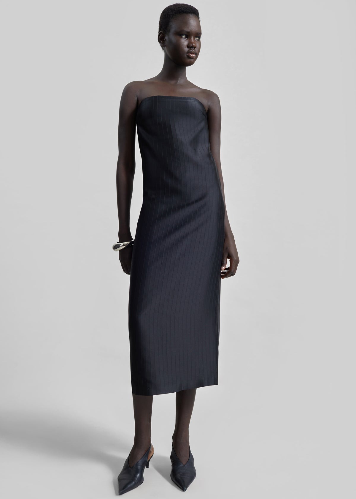 Loulou De Saison Giulia Bustier Dress - Black - 3