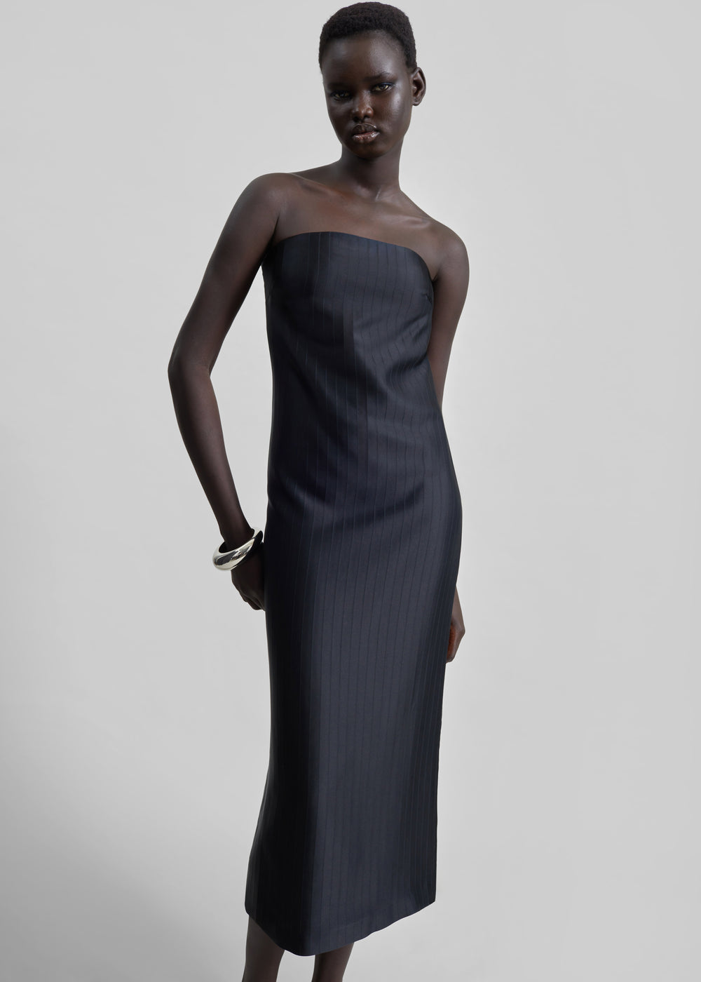 Loulou De Saison Giulia Bustier Dress - Black - 1