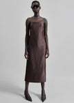 Loulou De Saison Giulia Bustier Dress - Dark Brown