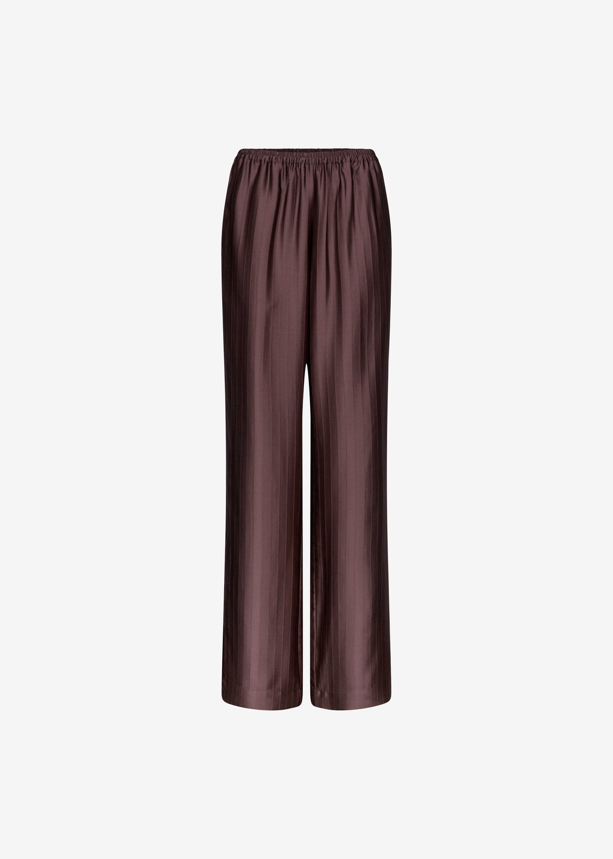 Loulou De Saison Kadala Silk Blend Trousers - Dark Brown - 8