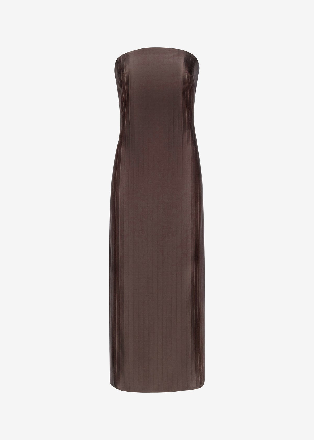 Loulou De Saison Giulia Bustier Dress - Dark Brown - 7
