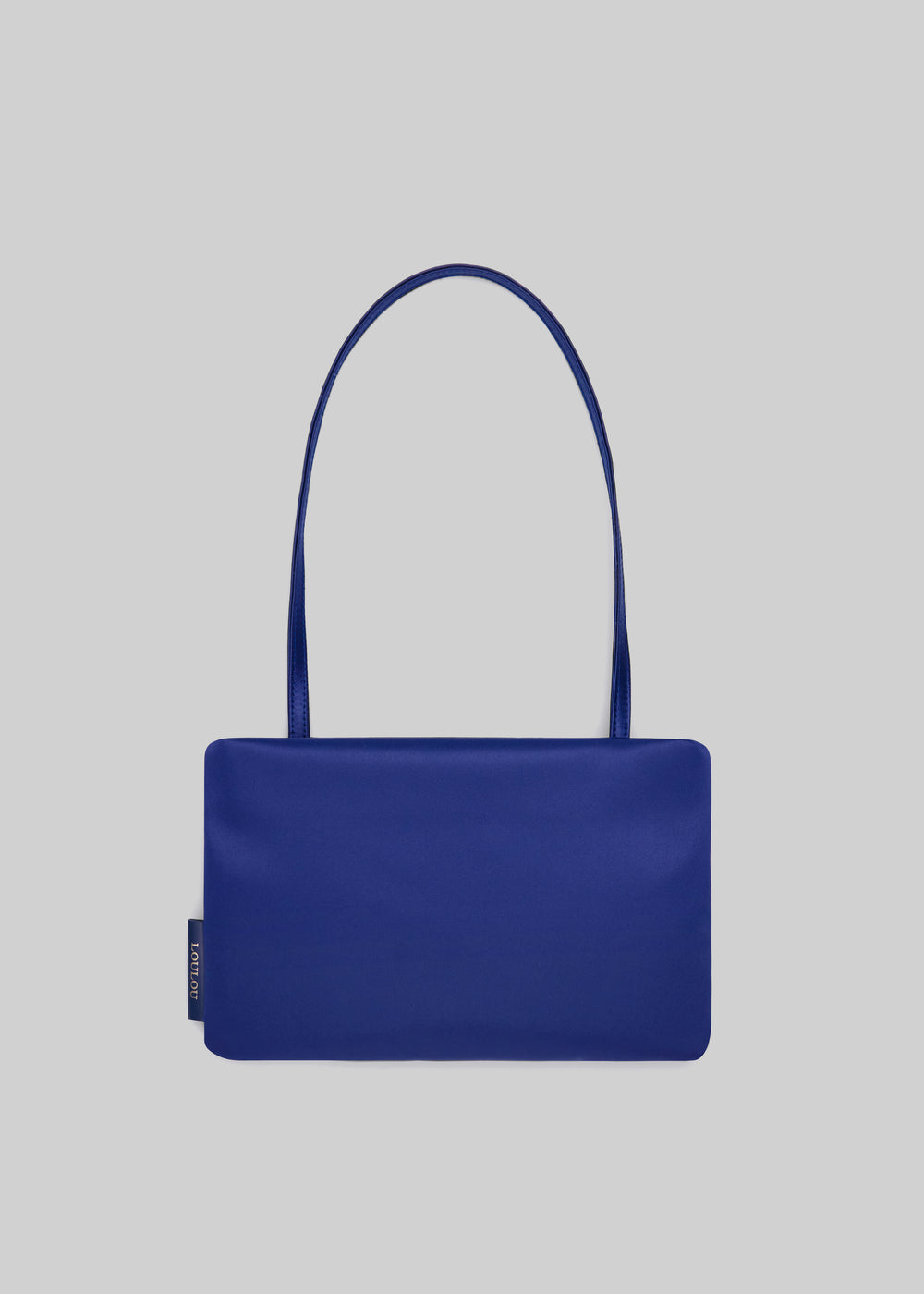 Loulou de Saison Grace Satin Baguette Bag - Navy