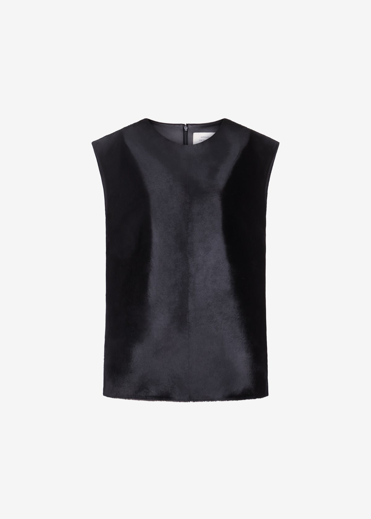 Loulou de Saison Juni Sleeveless Straight Top - Black - 6