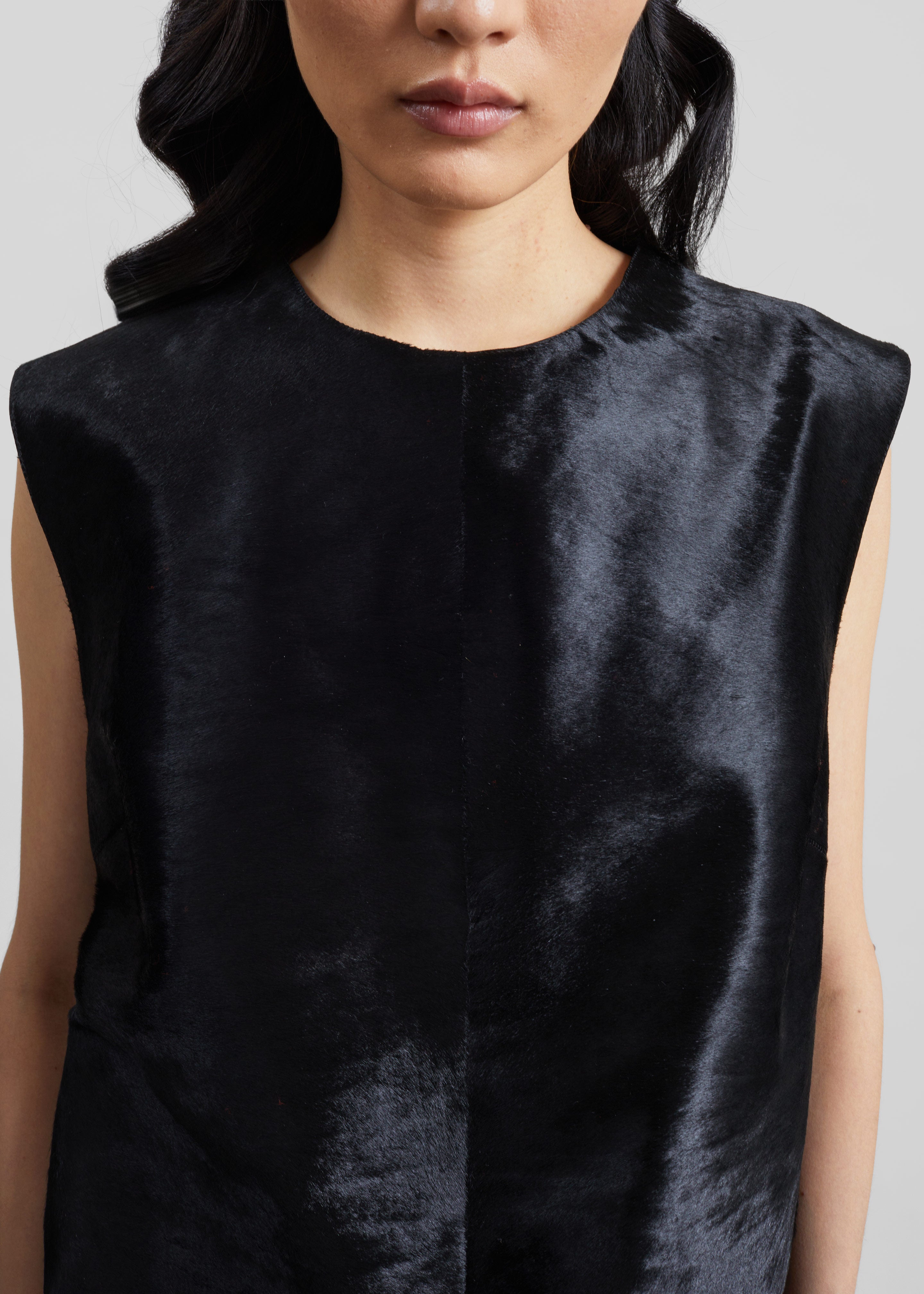 Loulou de Saison Juni Sleeveless Straight Top - Black - 3