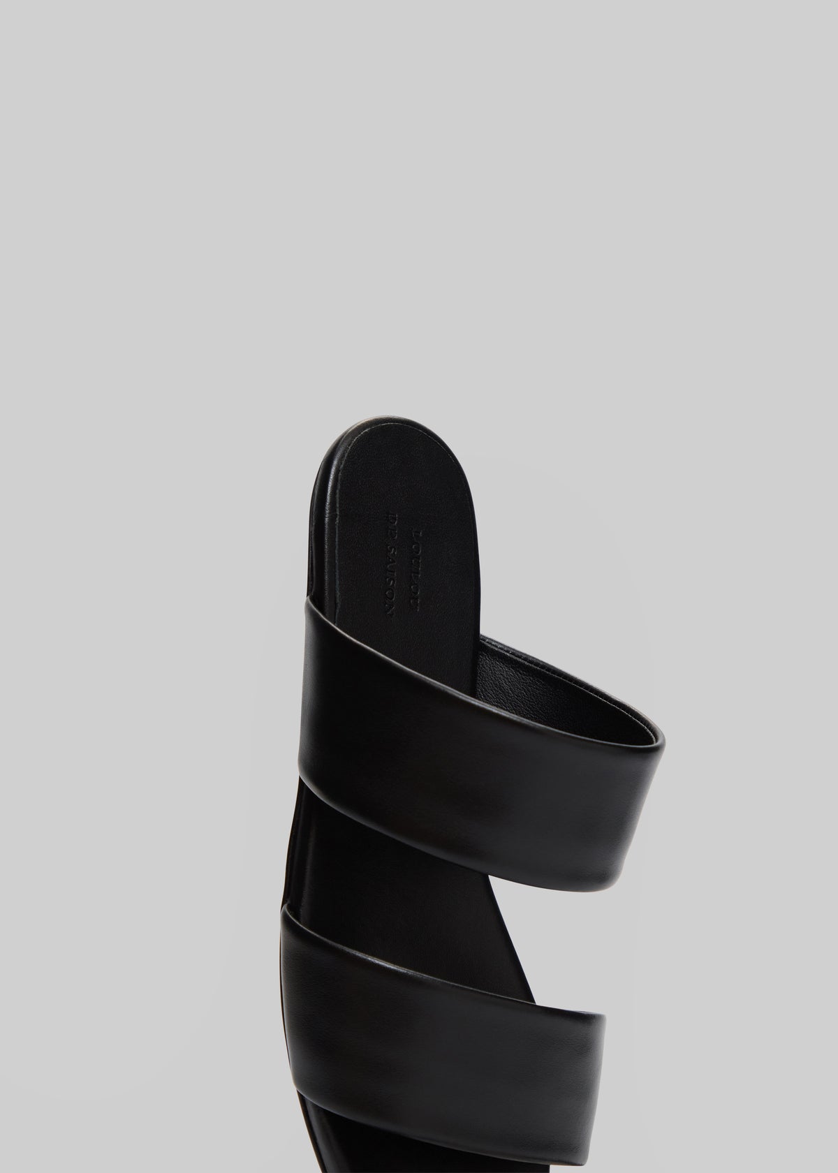Loulou de Saison Kairo Flat Slide Sandals - Black - 5
