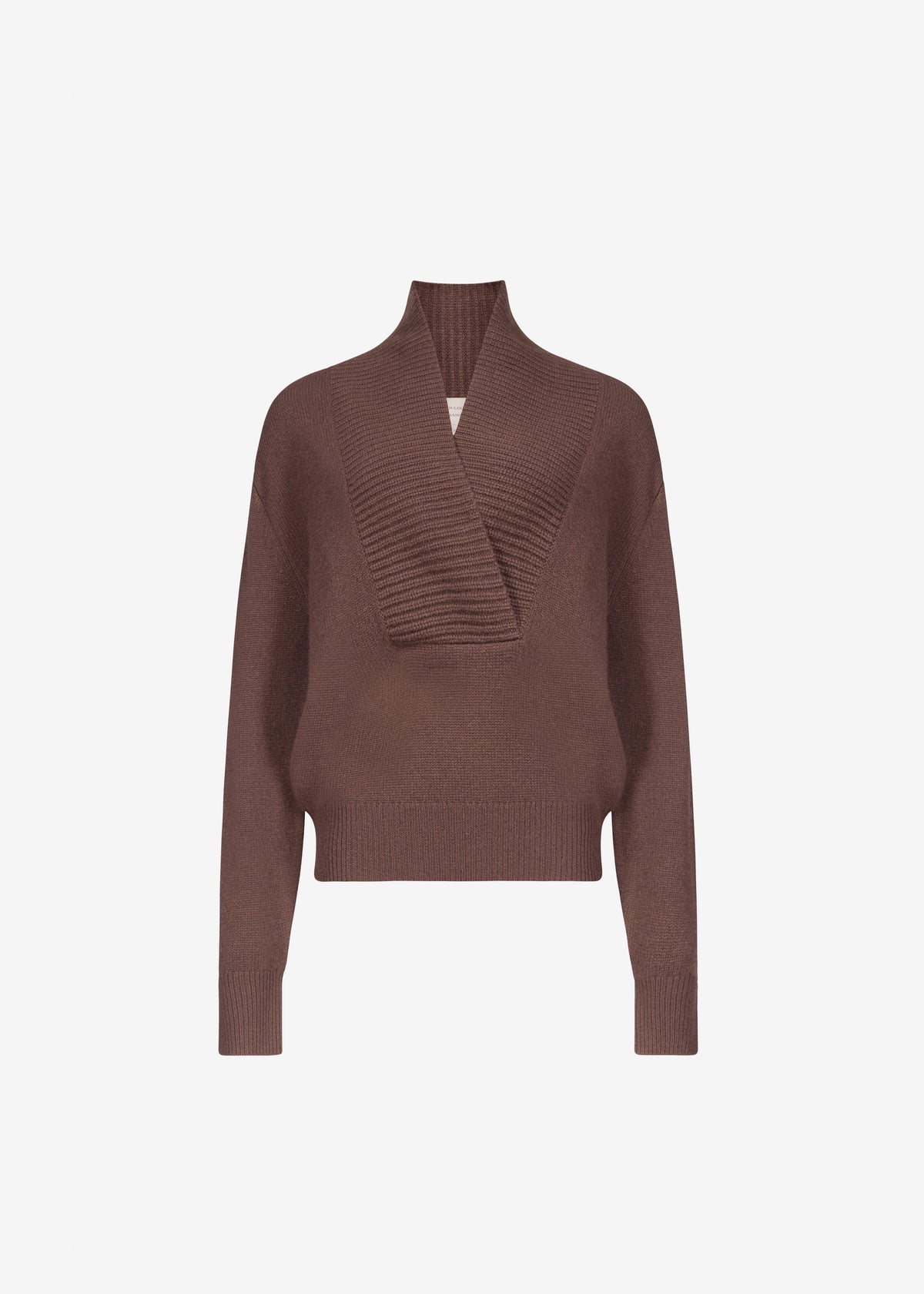 Loulou de Saison Makela Cashmere V-Neck Sweater - Brown - 6