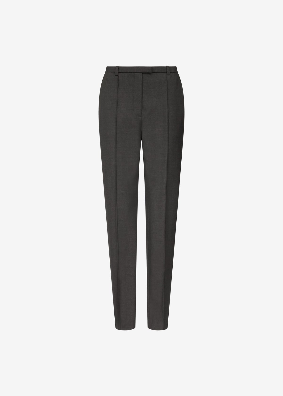 Loulou de Saison Malka Lds Fitted Leg Trousers - Brown Melange