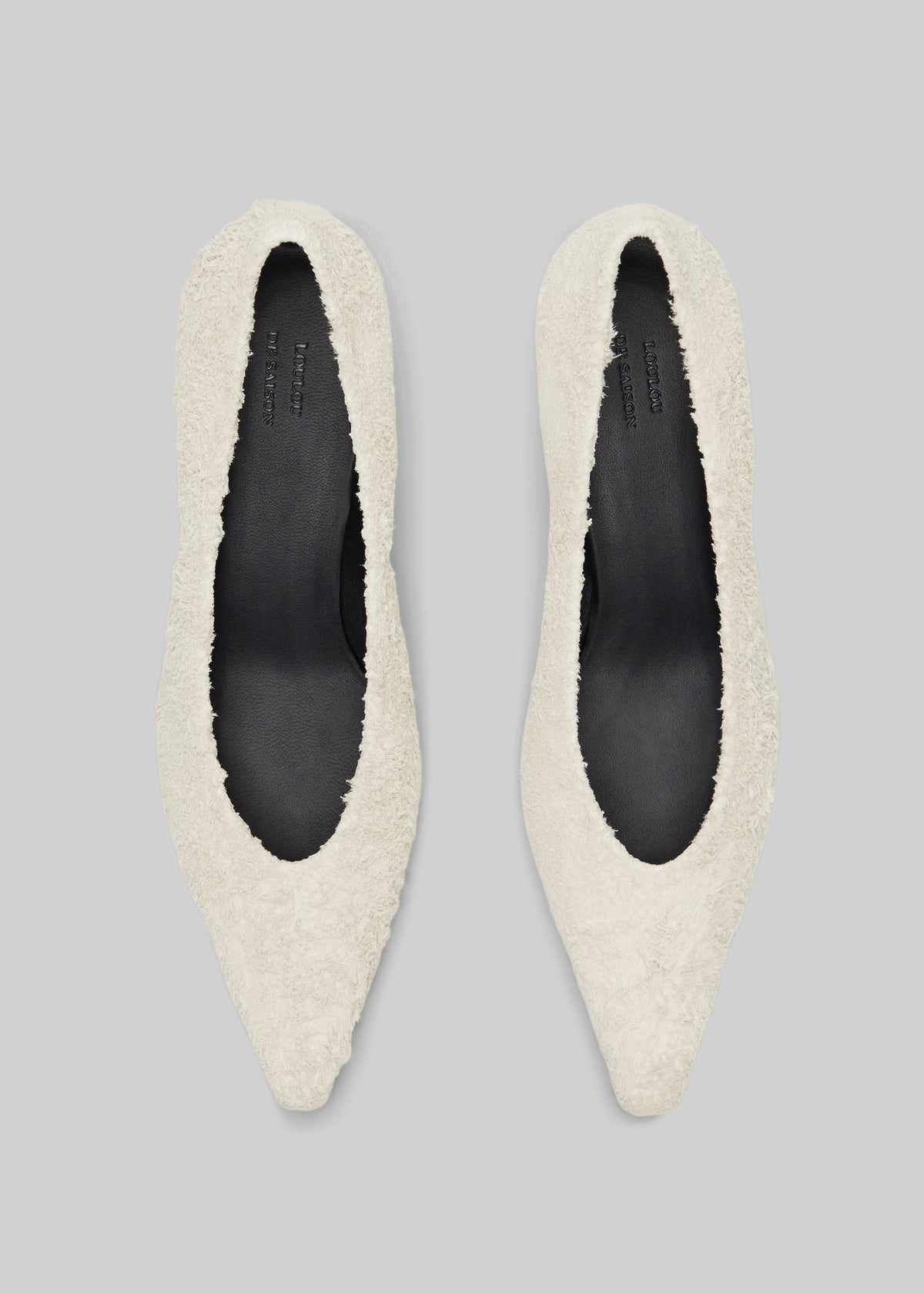 Loulou de Saison Marthe Kitten Heel Pumps - Ivory - 6