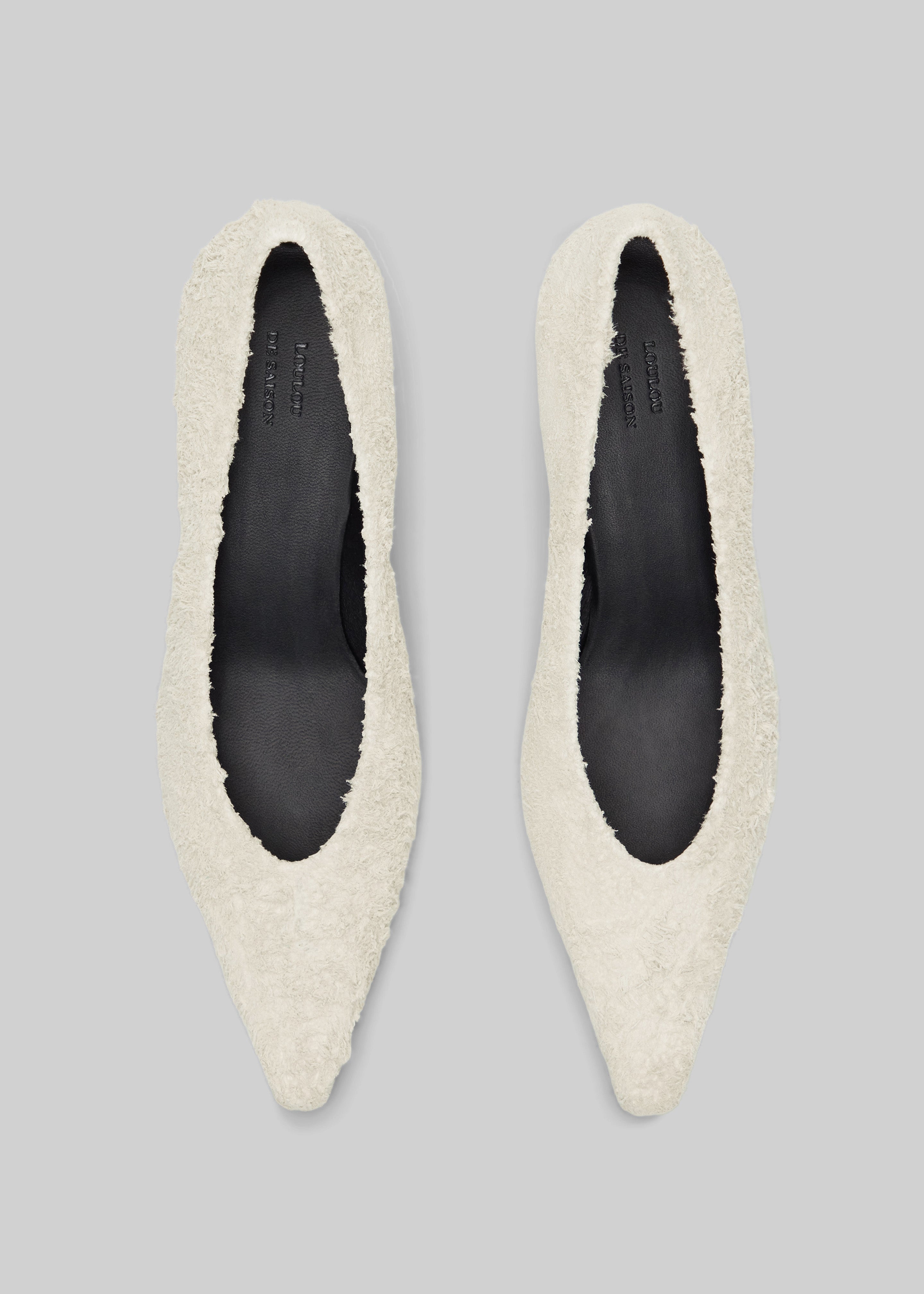 Loulou de Saison Marthe Kitten Heel Pumps - Ivory - 6