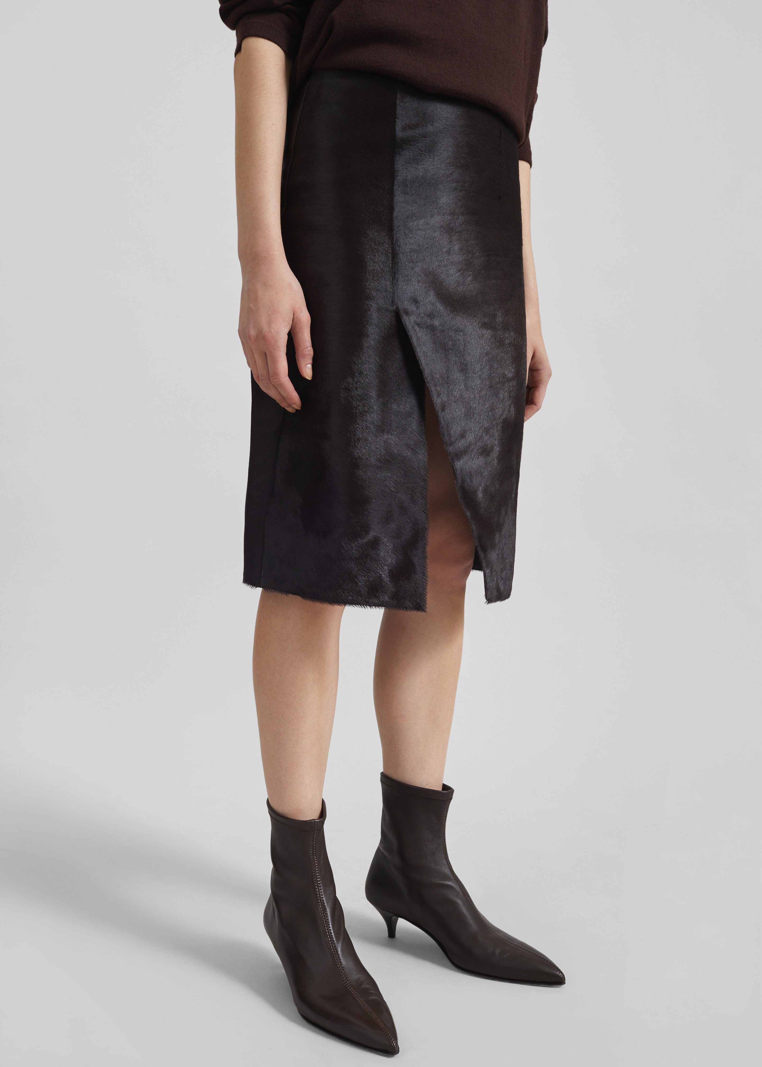 Loulou de Saison Myra Asymmetric Skirt - Coffee - 6