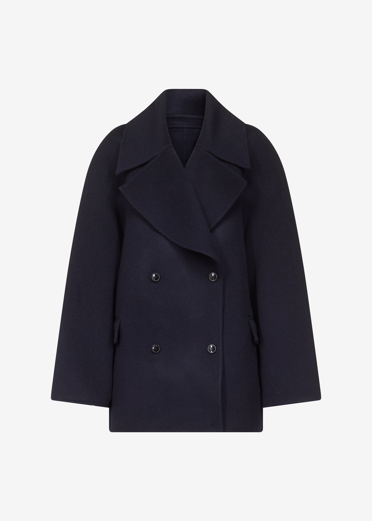 Loulou de Saison Neil Double Breasted Jacket - Navy Melange - 7