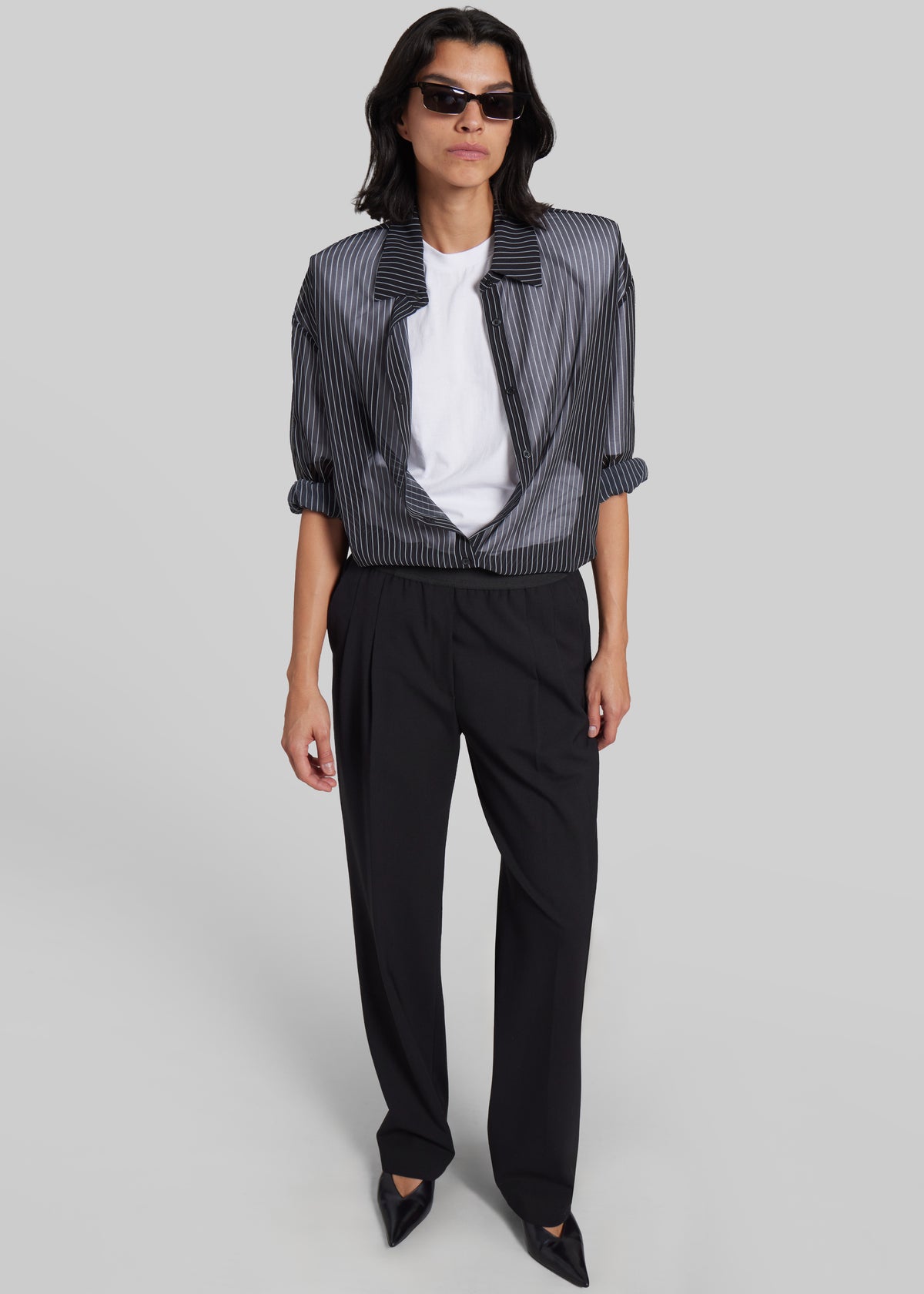 Loulou de Saison Niro Elastic Waistband Pants - Black - 4