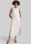 Loulou de Saison Paloma Long Silk Dress - Light Pink