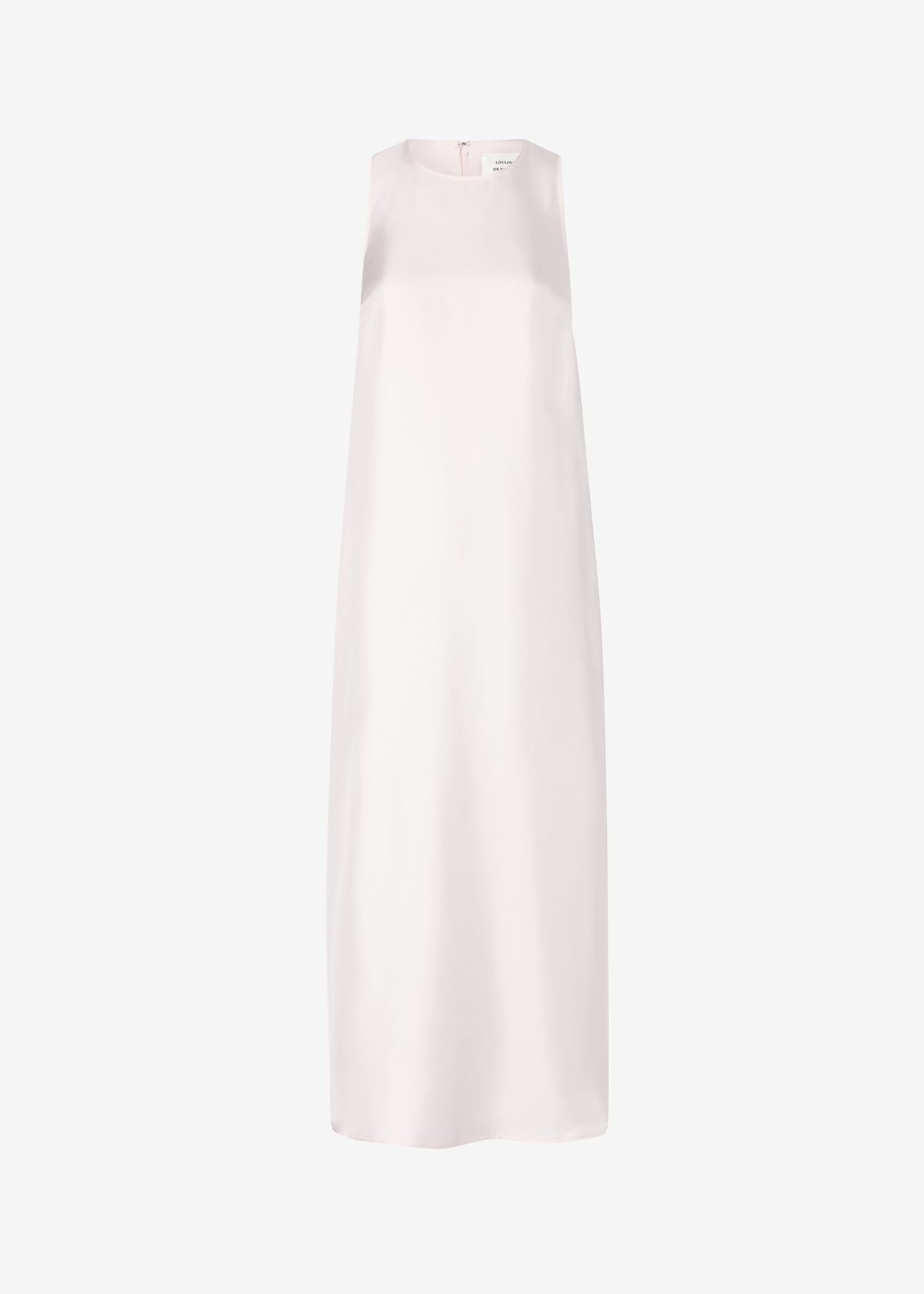 Loulou de Saison Paloma Long Silk Dress - Light Pink - 6