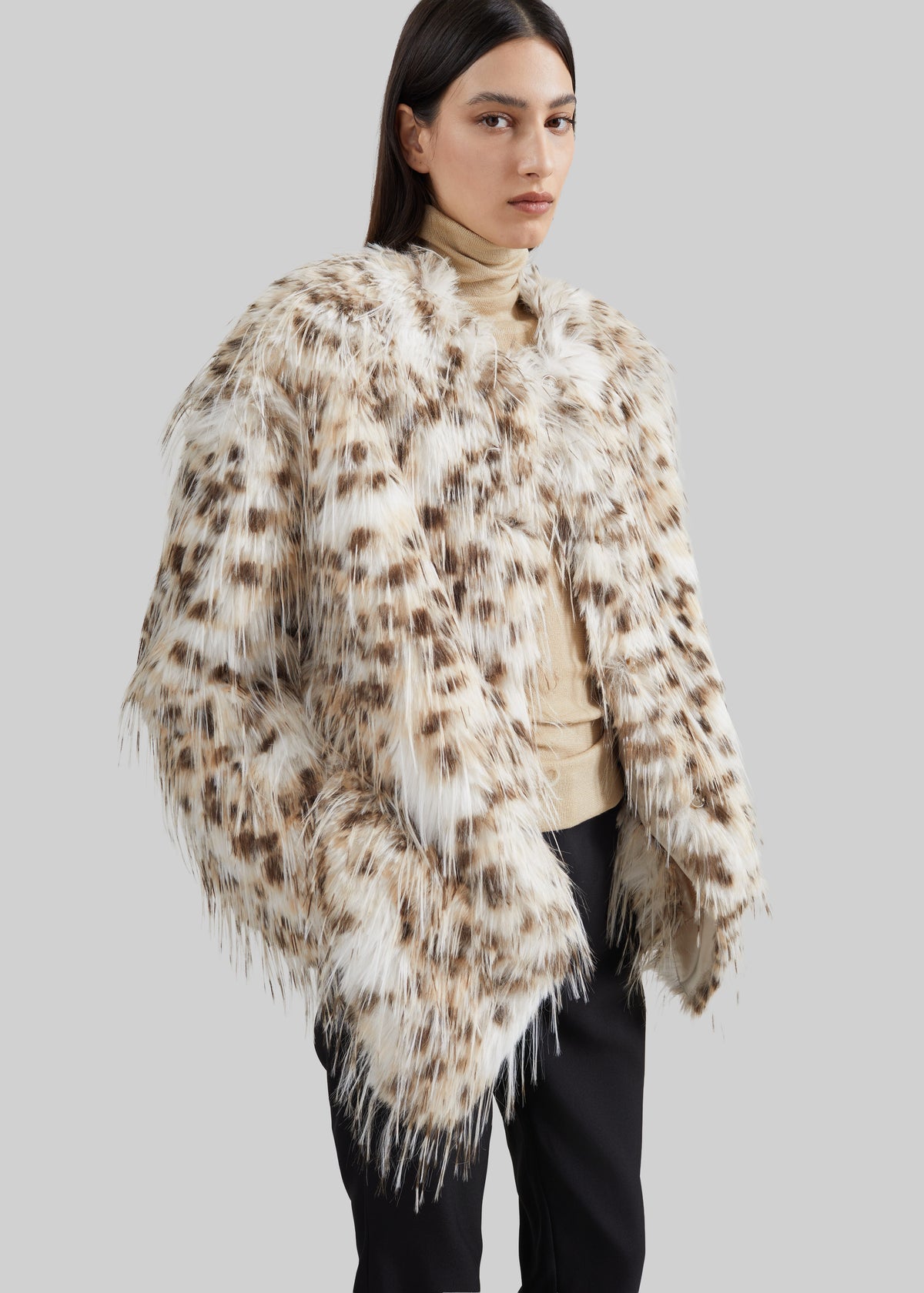 Loulou de Saison Rowe Faux Fur Coat - Lynx