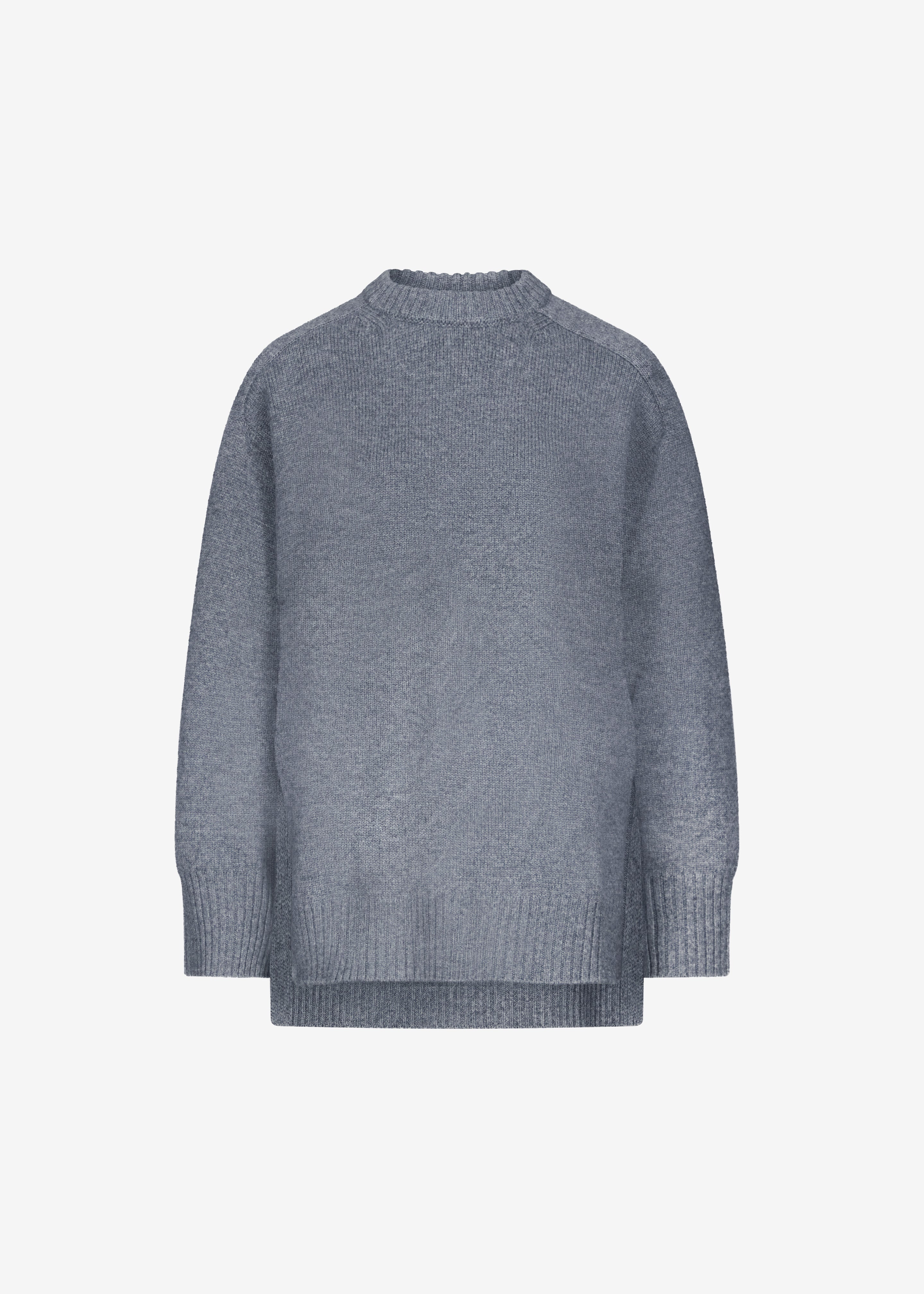 Loulou De Saison Safi LDS Cashmere Blend Sweater - Anthracite Melange - 7