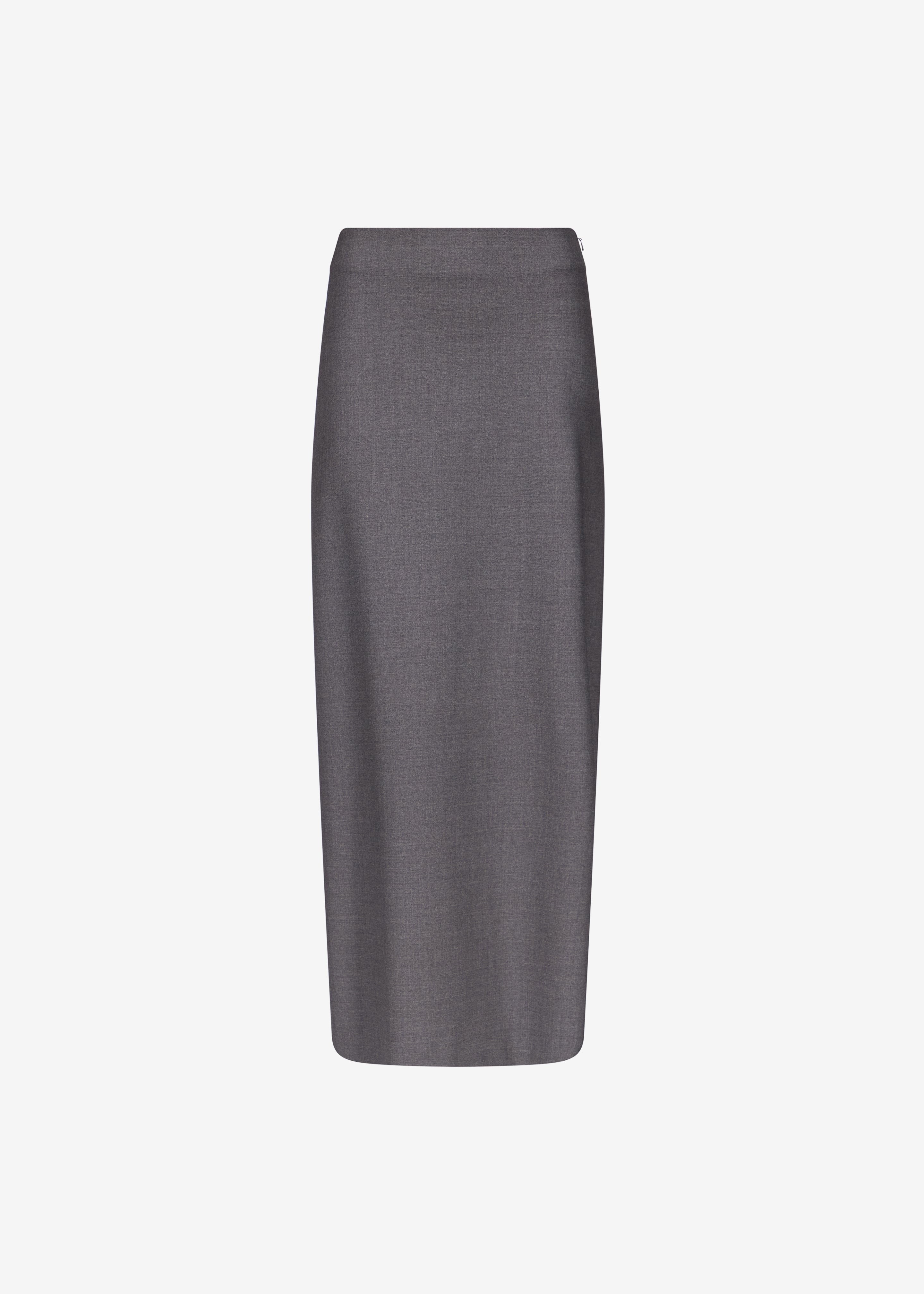 Loulou de Saison Samos LDS Long Pencil Skirt - Anthracite Melange - 7