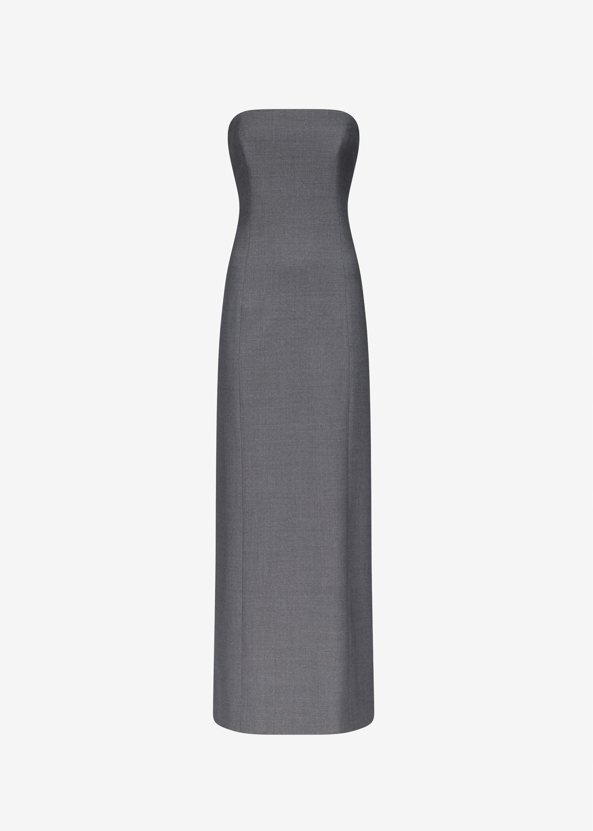 Loulou de Saison Shilo Bustier Maxi Dress - Anthracite Melange - 6