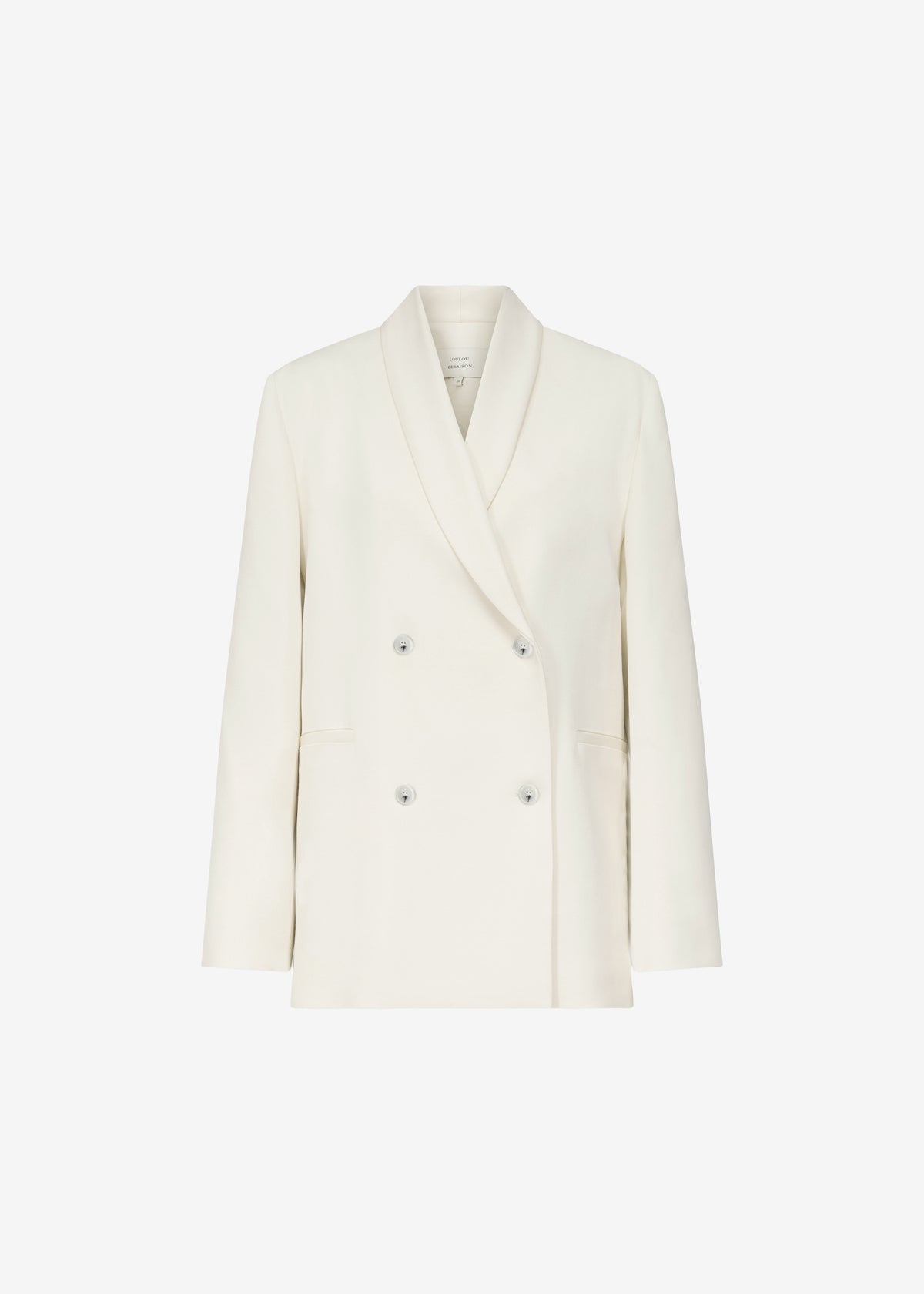 Loulou de Saison Sira Shawl Collar Jacket - Ivory