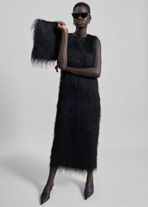 Loulou De Saison Tiwa Fringed Maxi Dress - Black