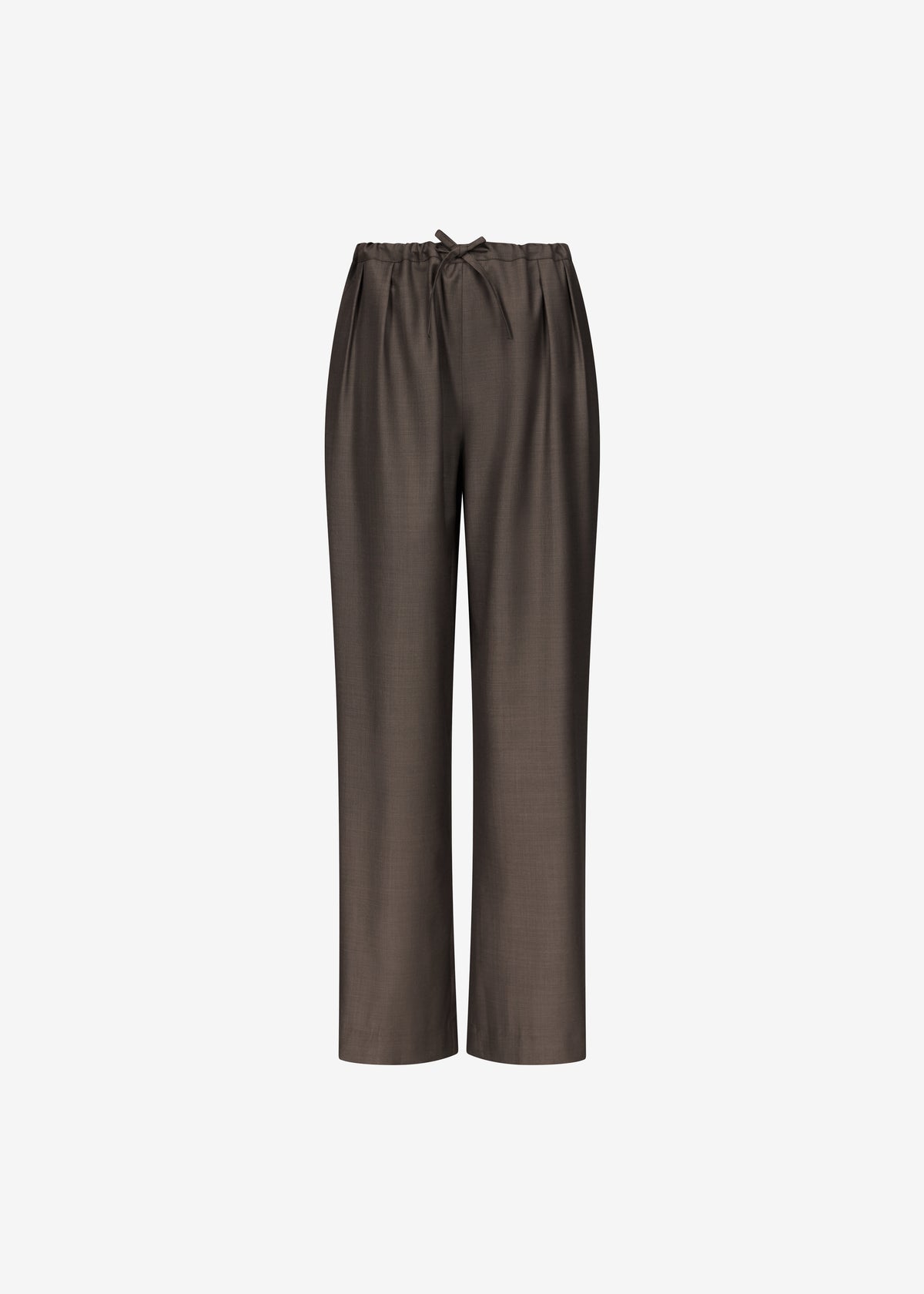 Loulou de Saison Cove LDS Wide Pants - Brown Melange - 9