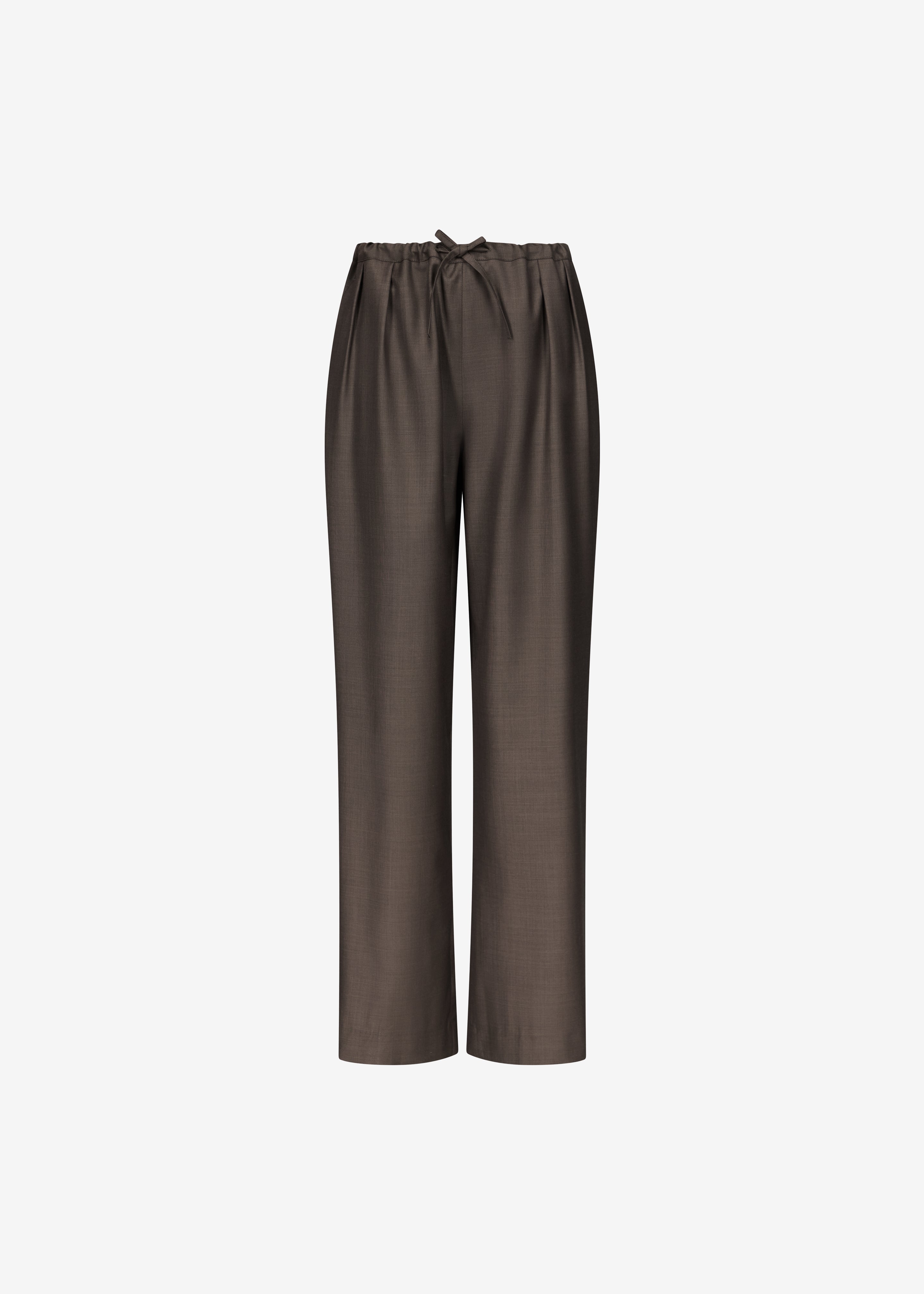 Loulou de Saison Cove LDS Wide Pants - Brown Melange - 9