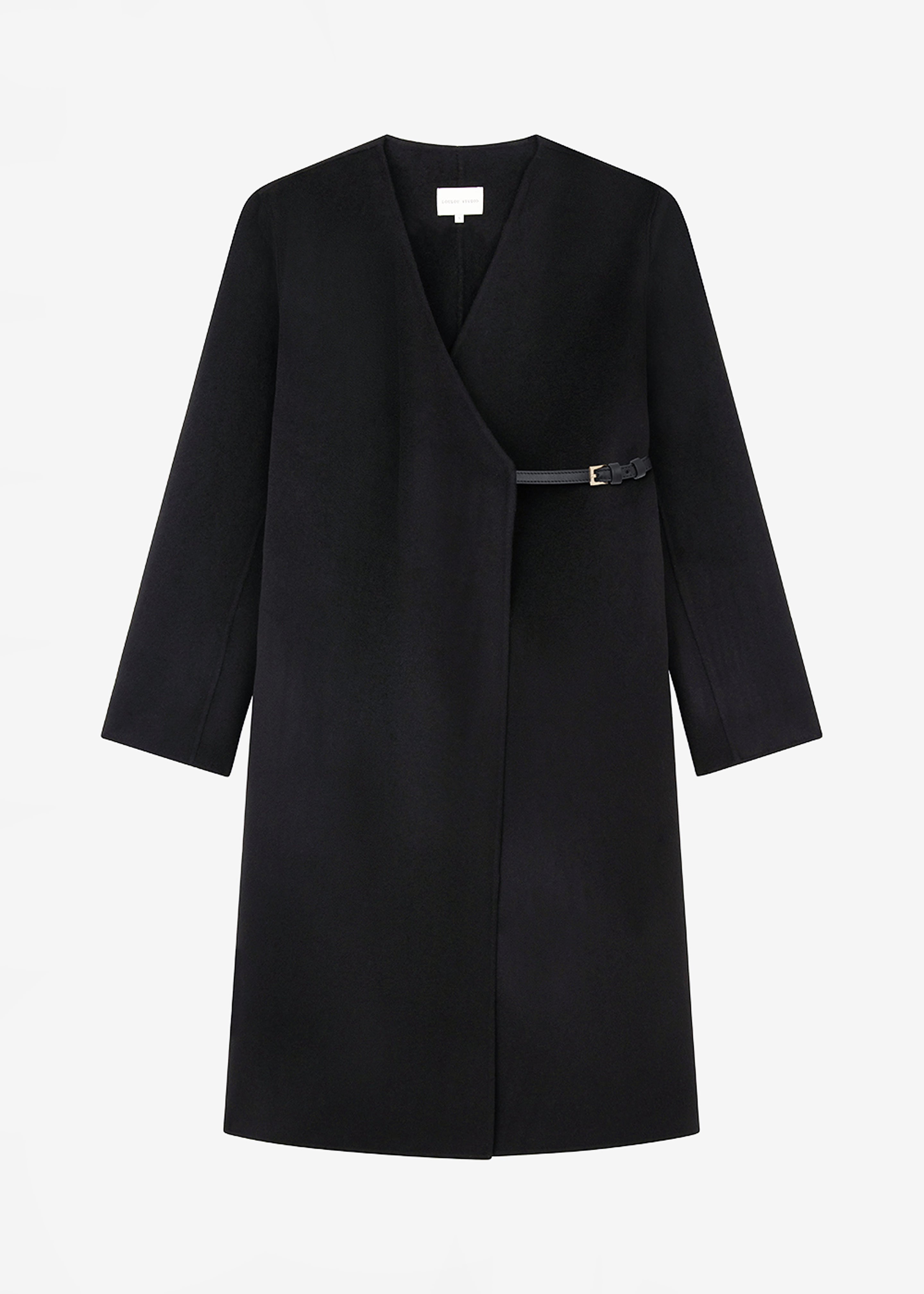 Loulou Studio Banie Long Coat - Black - 8