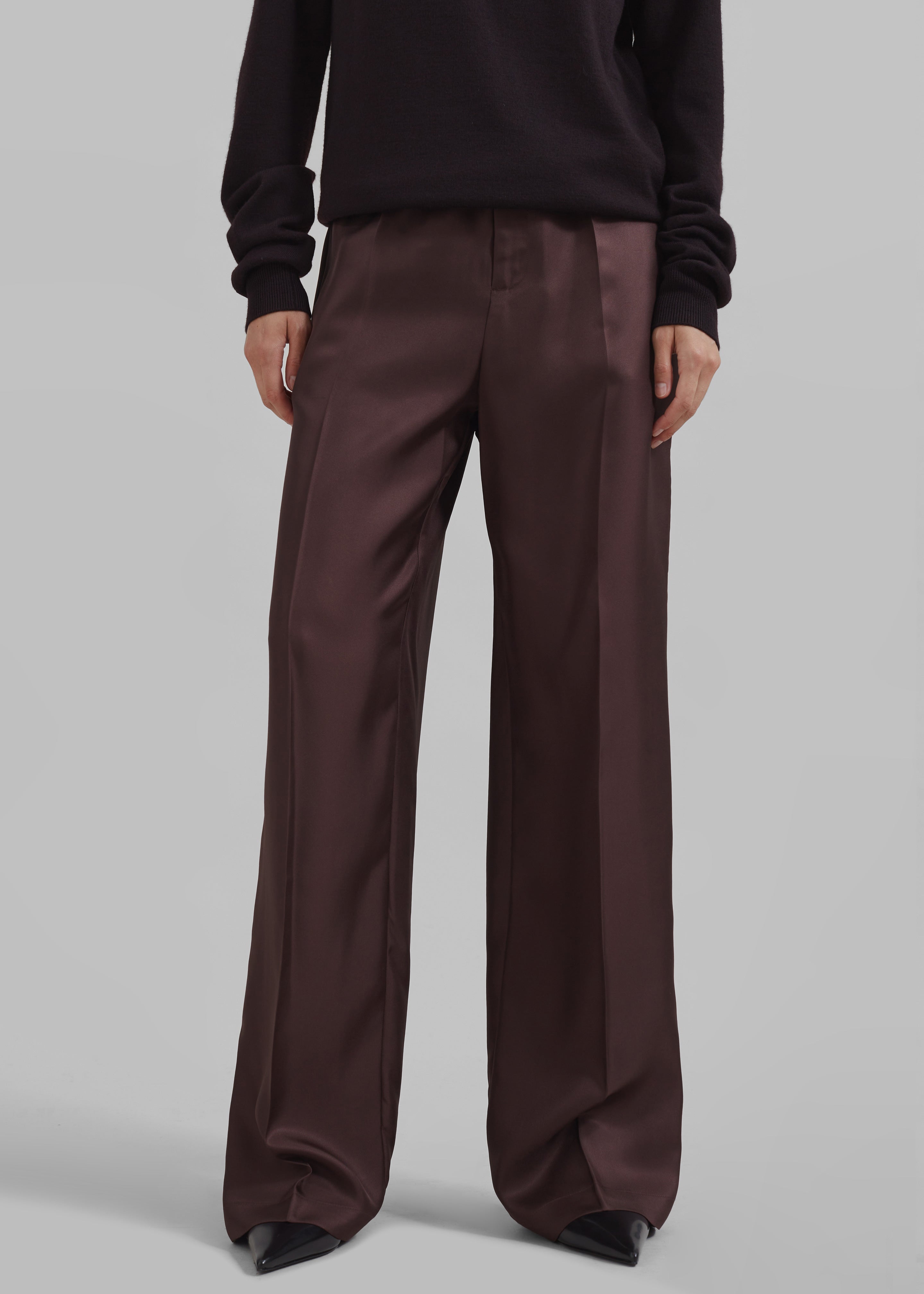 Loulou Studio Fafila Pants - Choco - 2