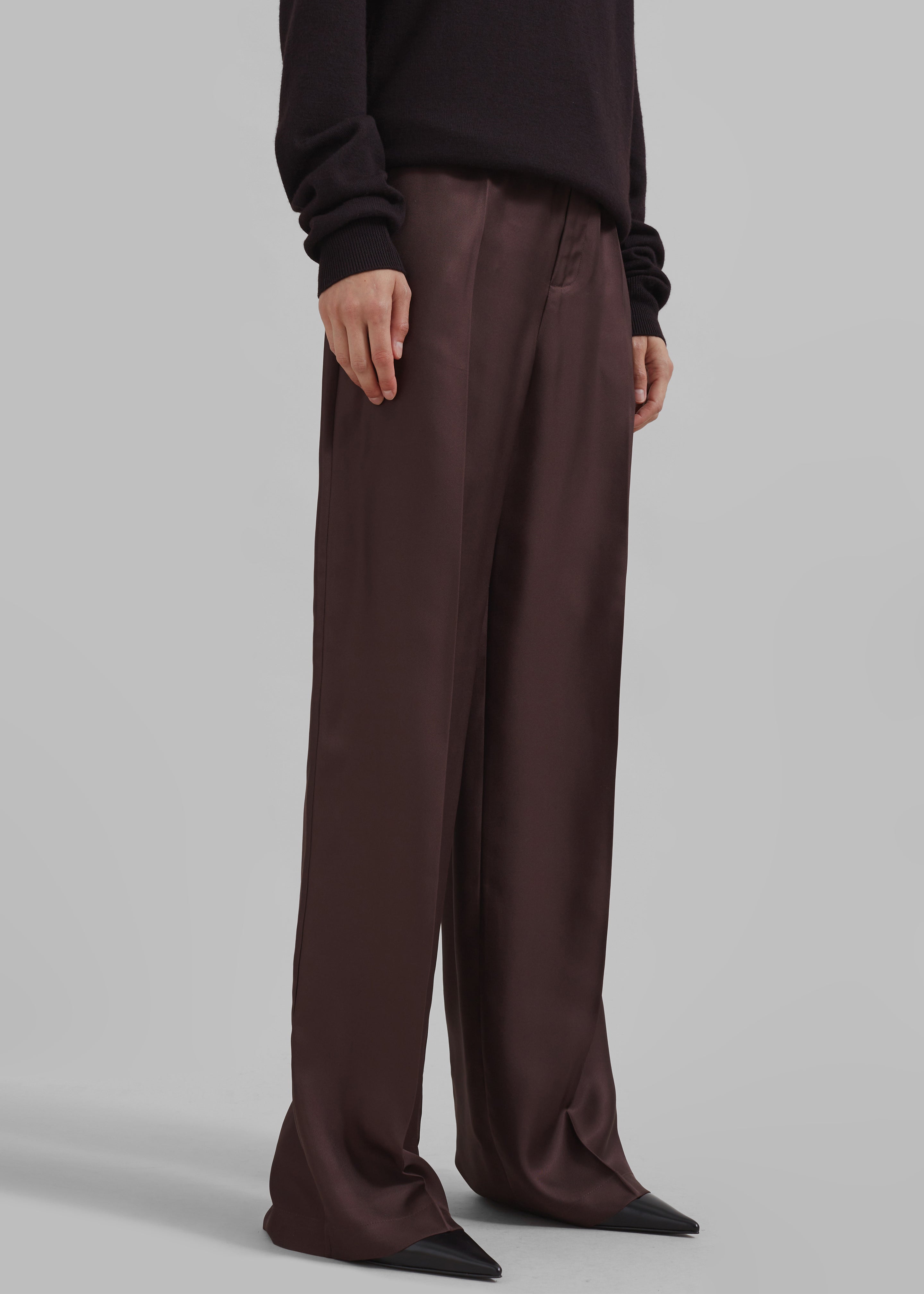 Loulou Studio Fafila Pants - Choco - 5