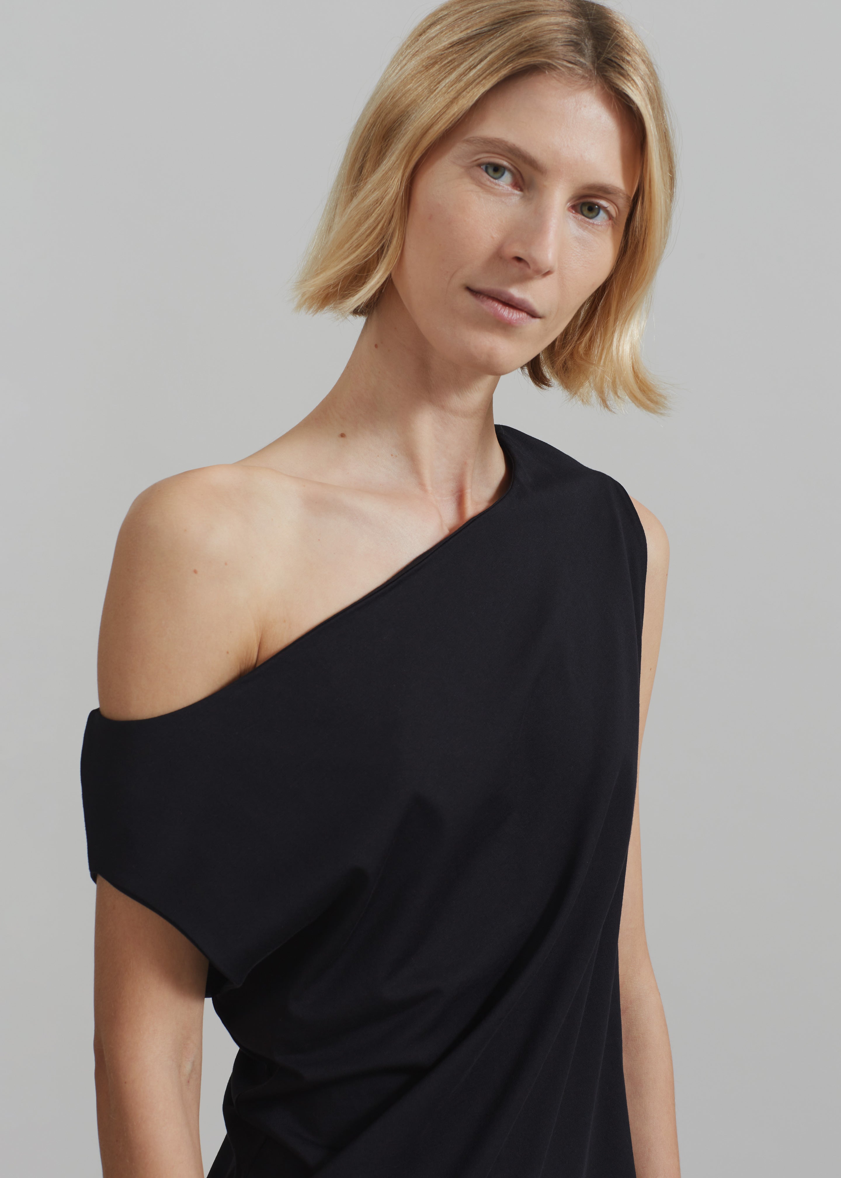 Loulou Studio Martial Off Shoulder Dress - Black - 2